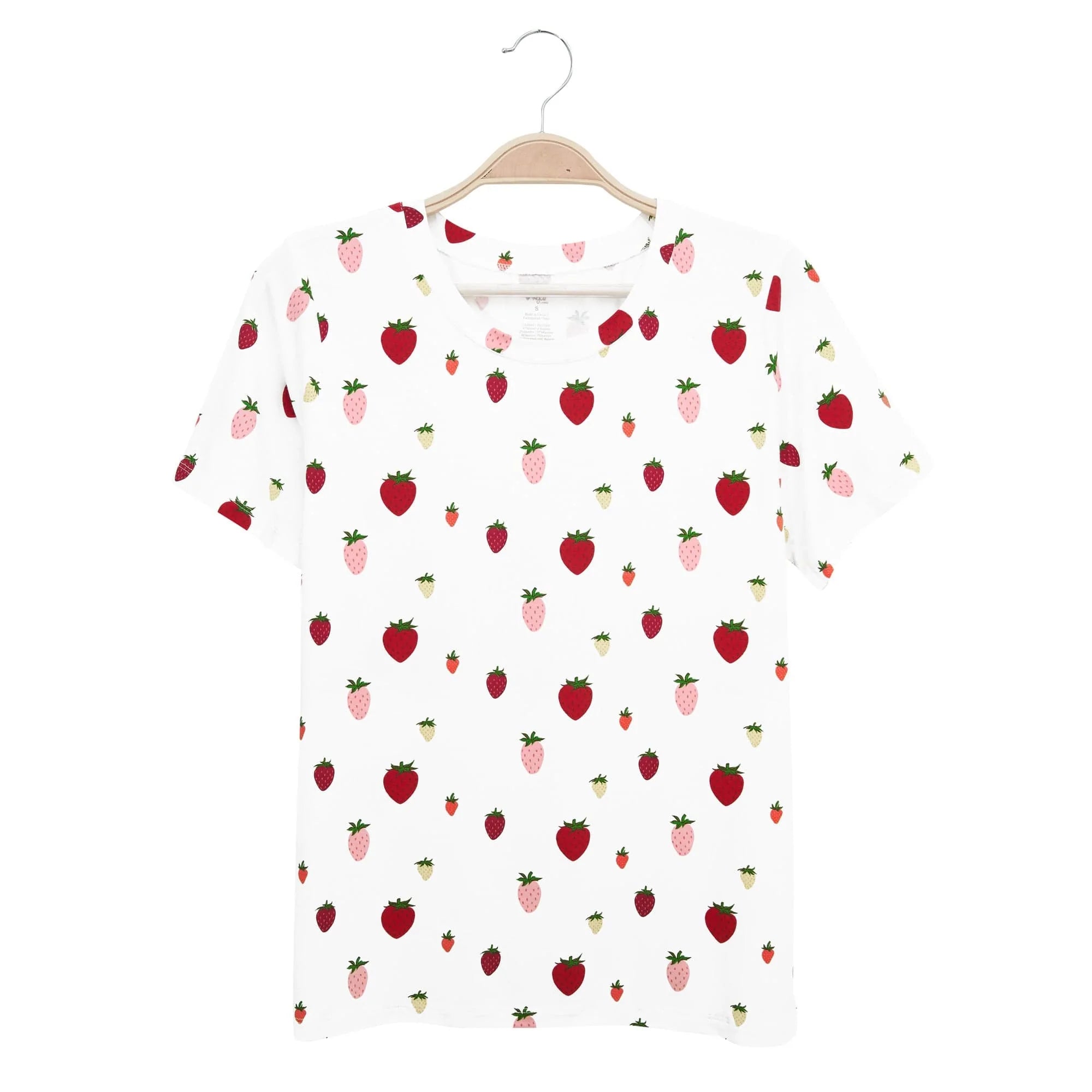 Strawberry print deals shirt