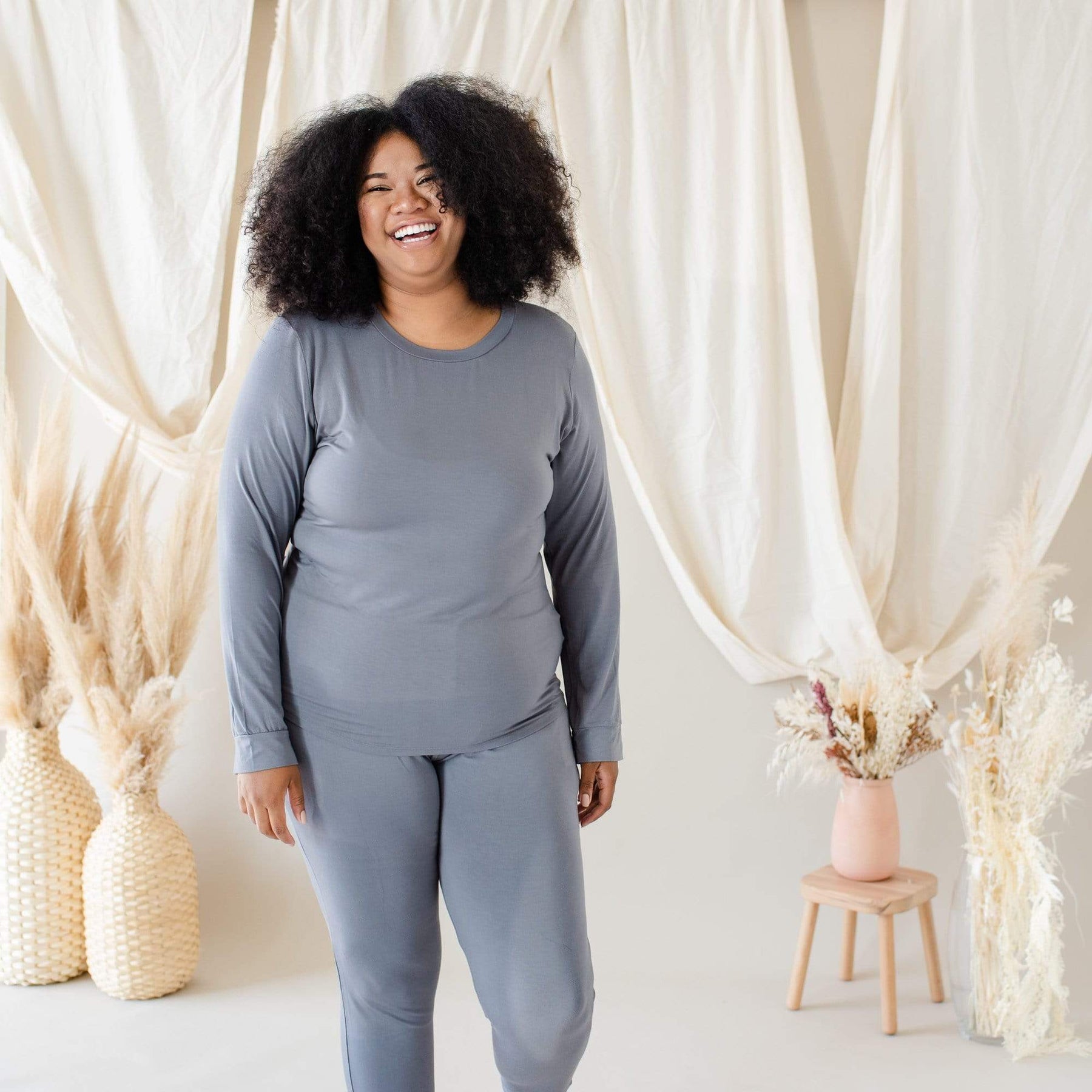 Kyte BABY Women's Jogger Pajama Set Charcoal / XS Women's Jogger Pajama Set in Charcoal