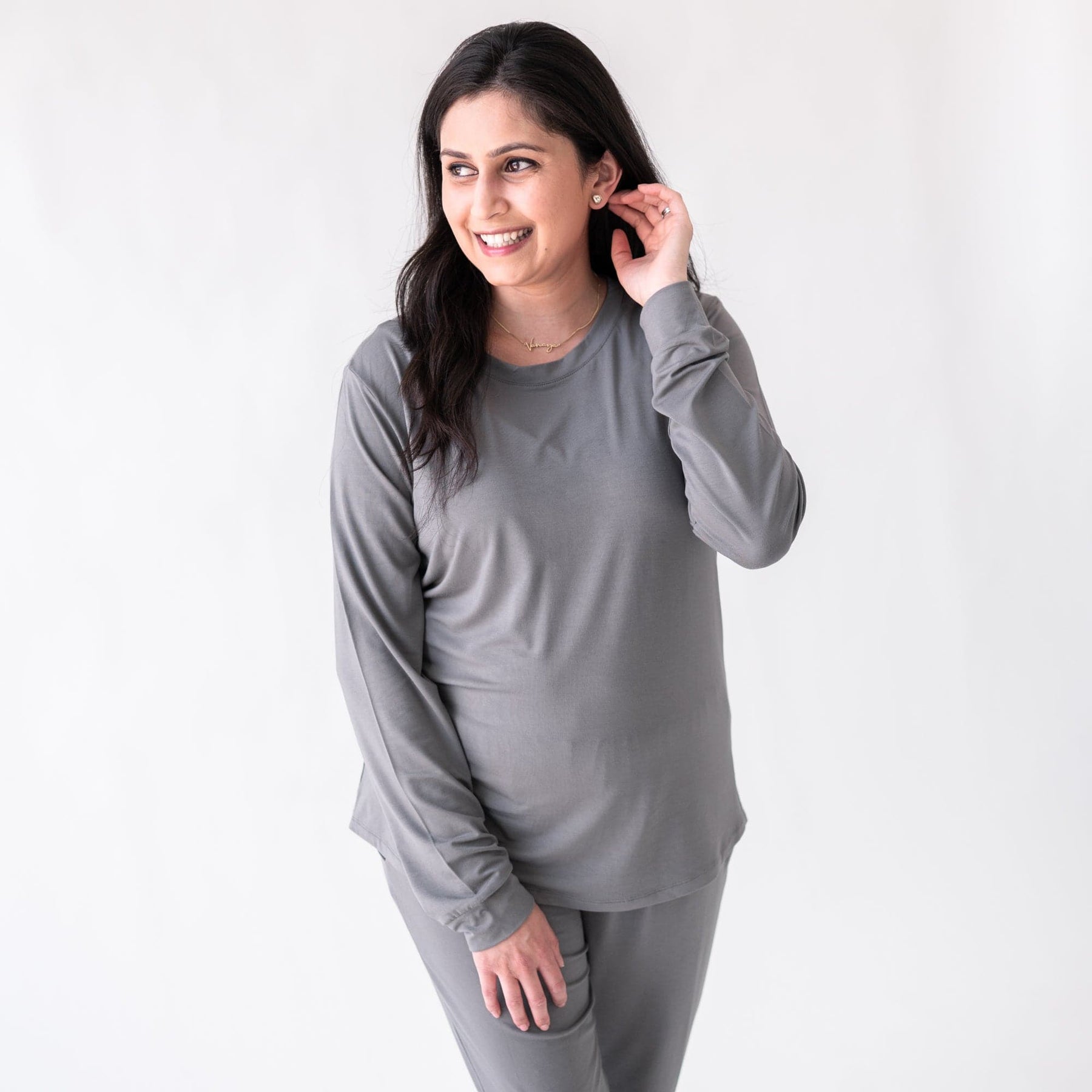 Kyte BABY Women's Jogger Pajama Set Women's Jogger Pajama Set in Charcoal