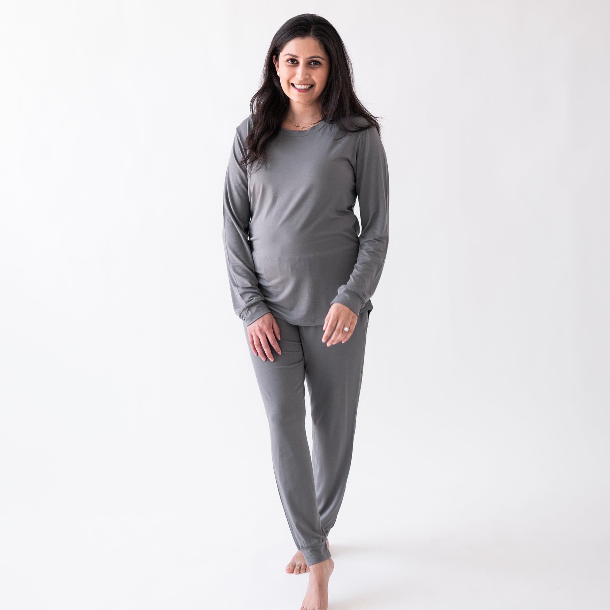 Kyte BABY Women's Jogger Pajama Set Women's Jogger Pajama Set in Charcoal