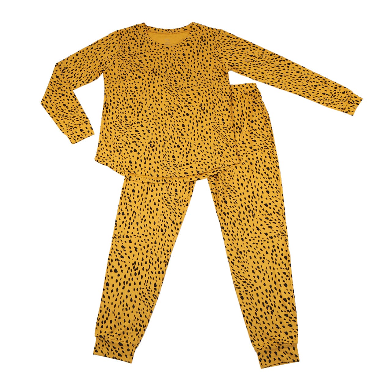 Kyte BABY Women's Jogger Pajama Set Women's Jogger Pajama Set in Marigold Cheetah