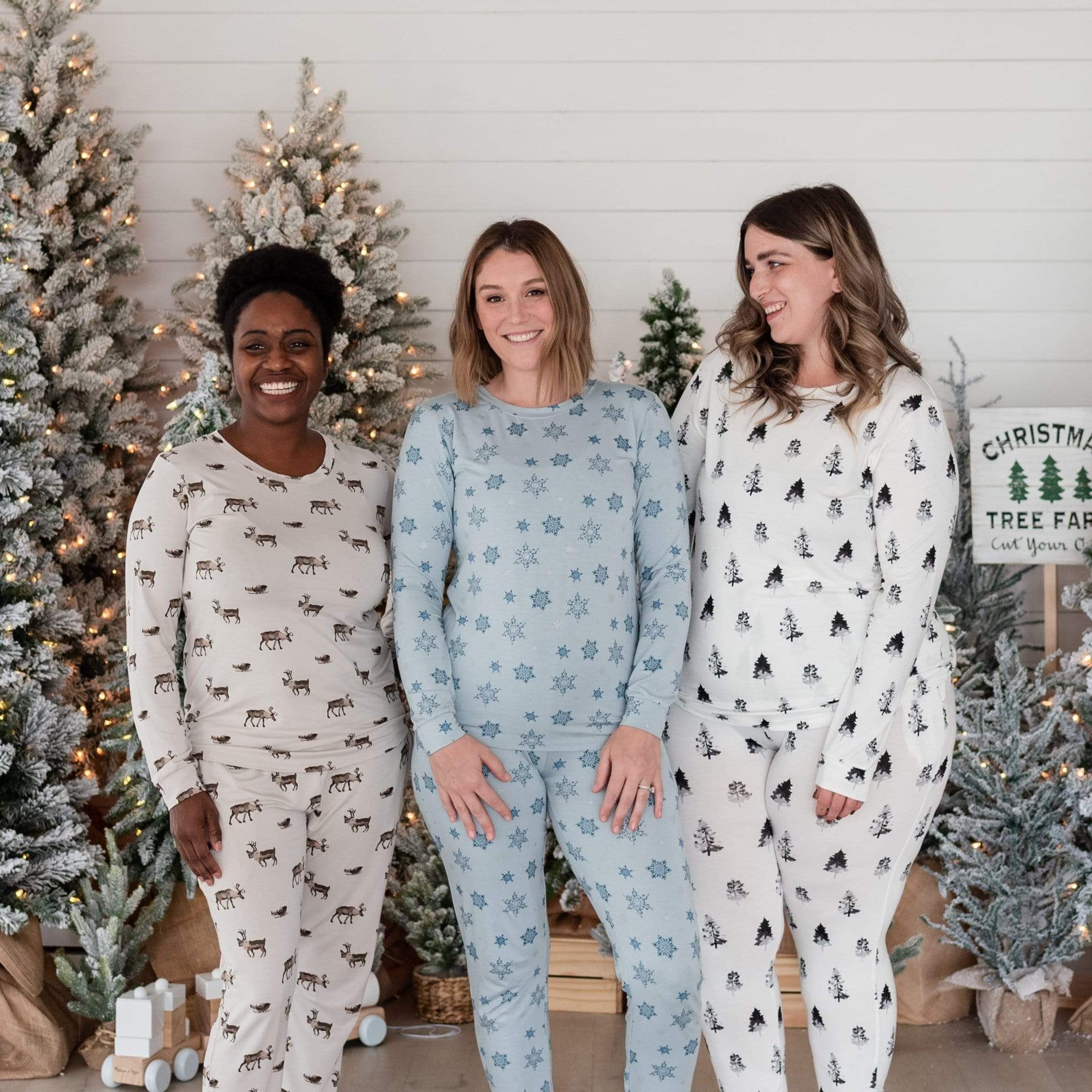 *FINAL SALE* Snow People Christmas Holiday Women's Jogger Bamboo Pajamas