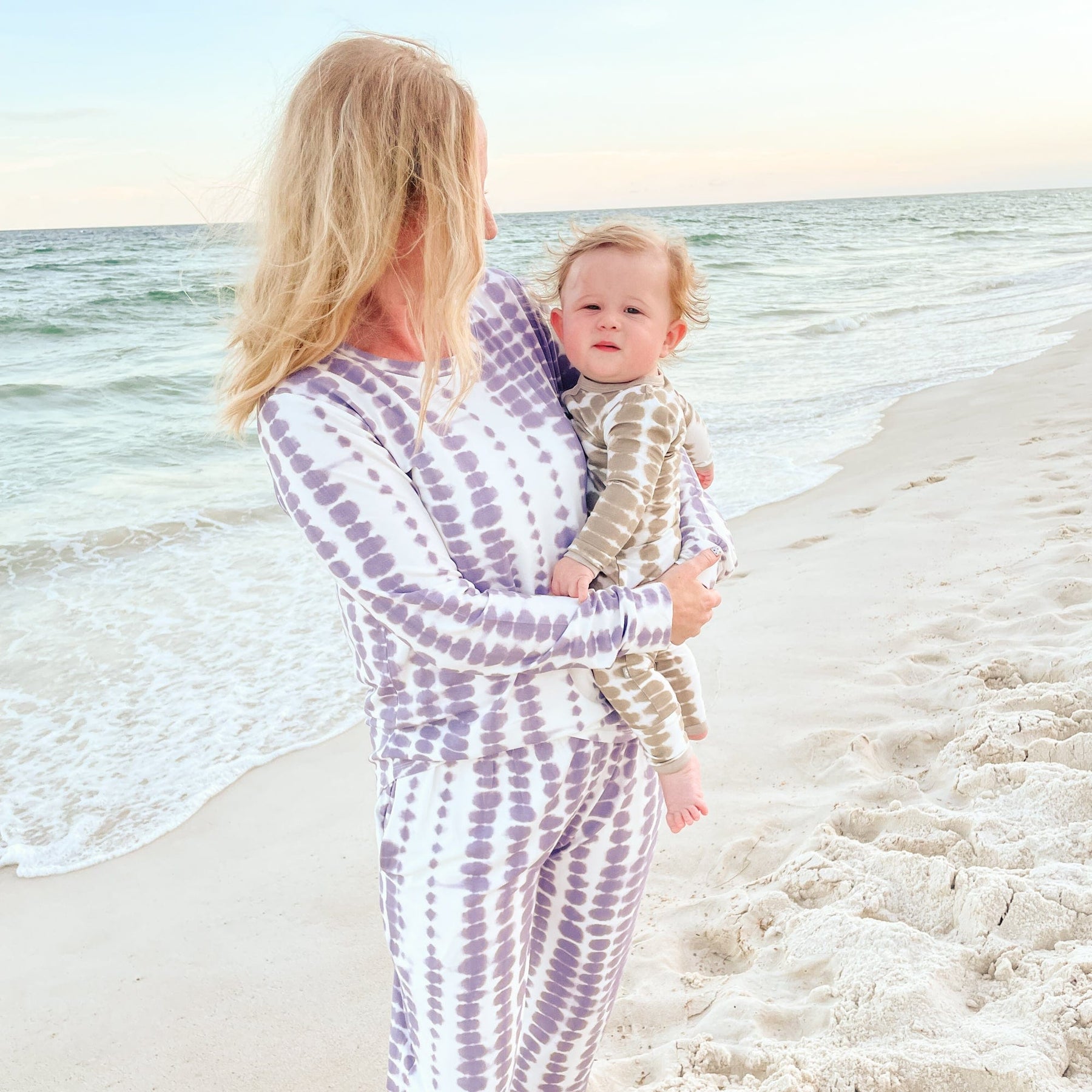 Kyte BABY Women's Jogger Pajama Set Women's Jogger Pajama Set in Taro Rip Tide
