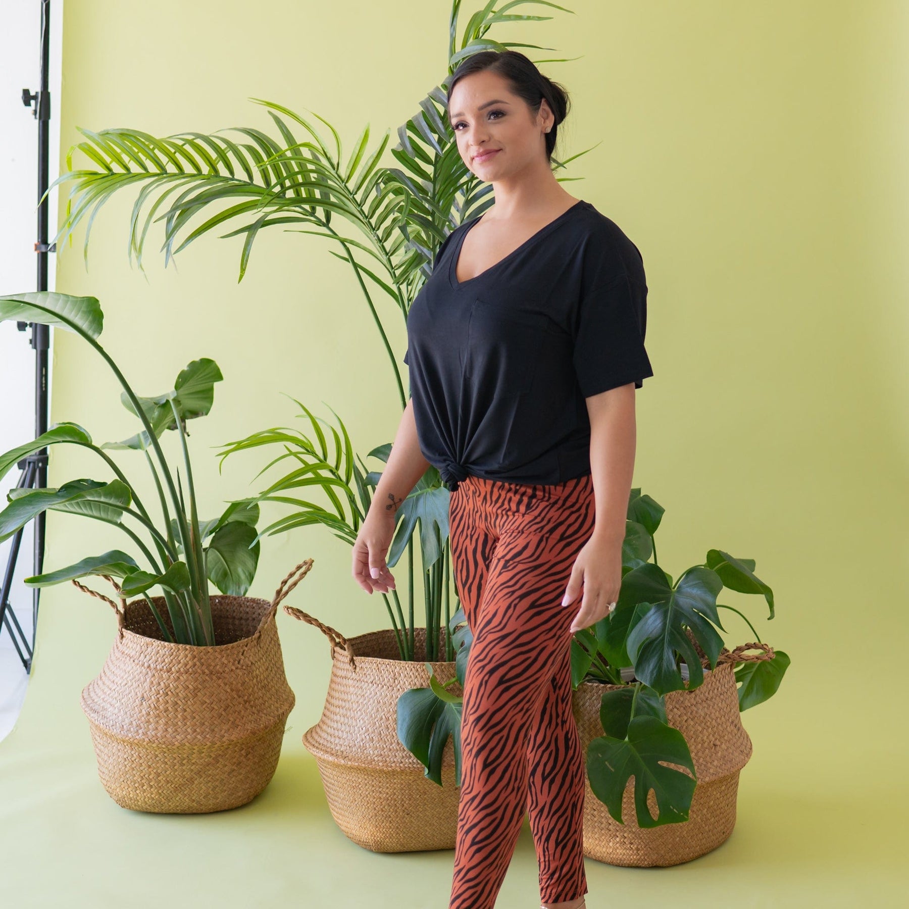 Kyte BABY Women's Leggings Women's Leggings in Rust Tiger