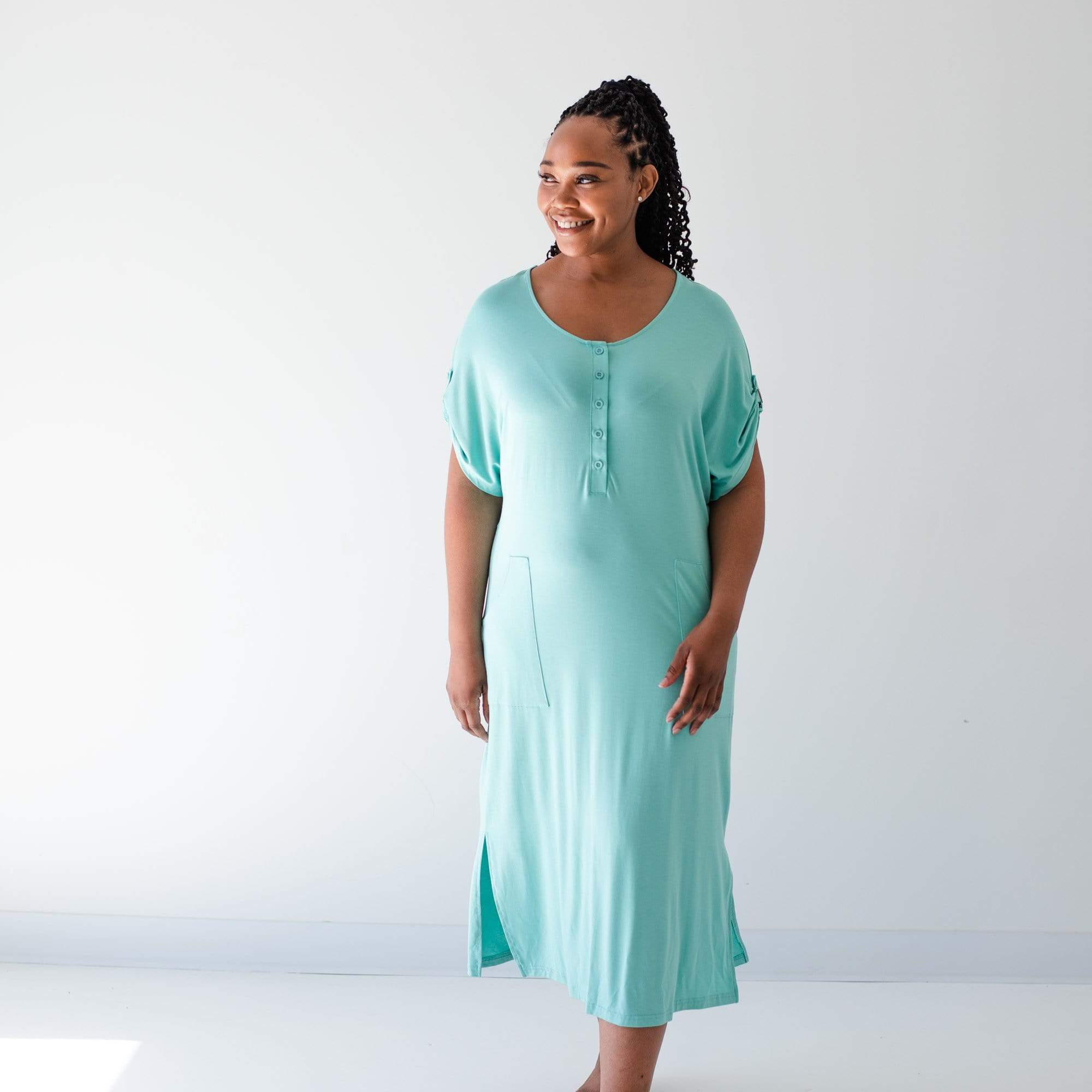 Kyte BABY Women's Lounge Dress Jade / XS Women’s Lounge Dress in Jade