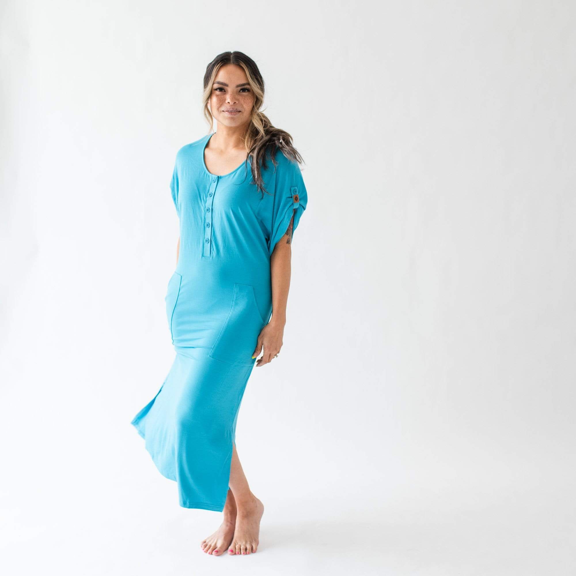 Kyte BABY Women's Lounge Dress Lagoon / XS Women’s Lounge Dress Sale