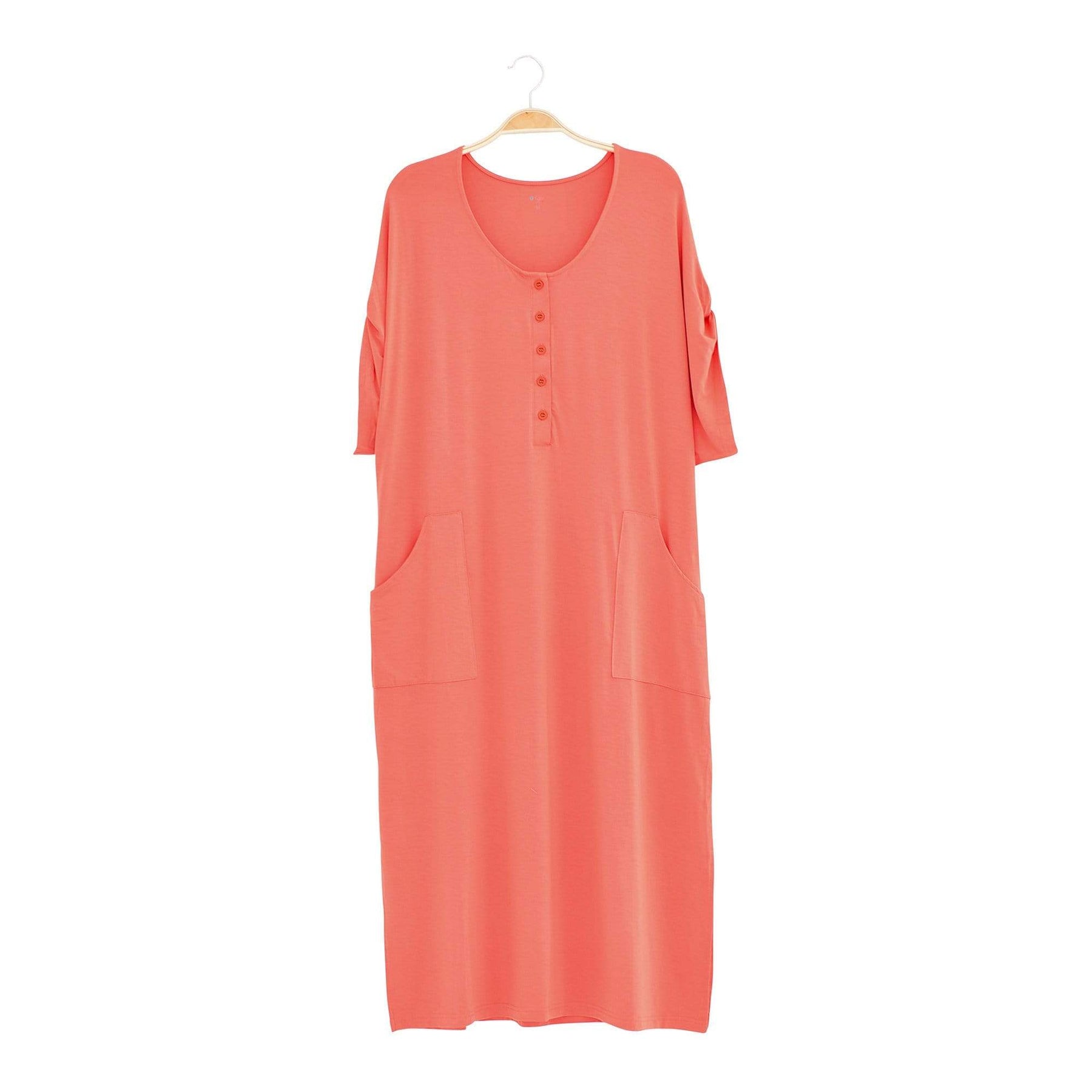 Kyte BABY Women's Lounge Dress Women’s Lounge Dress in Melon