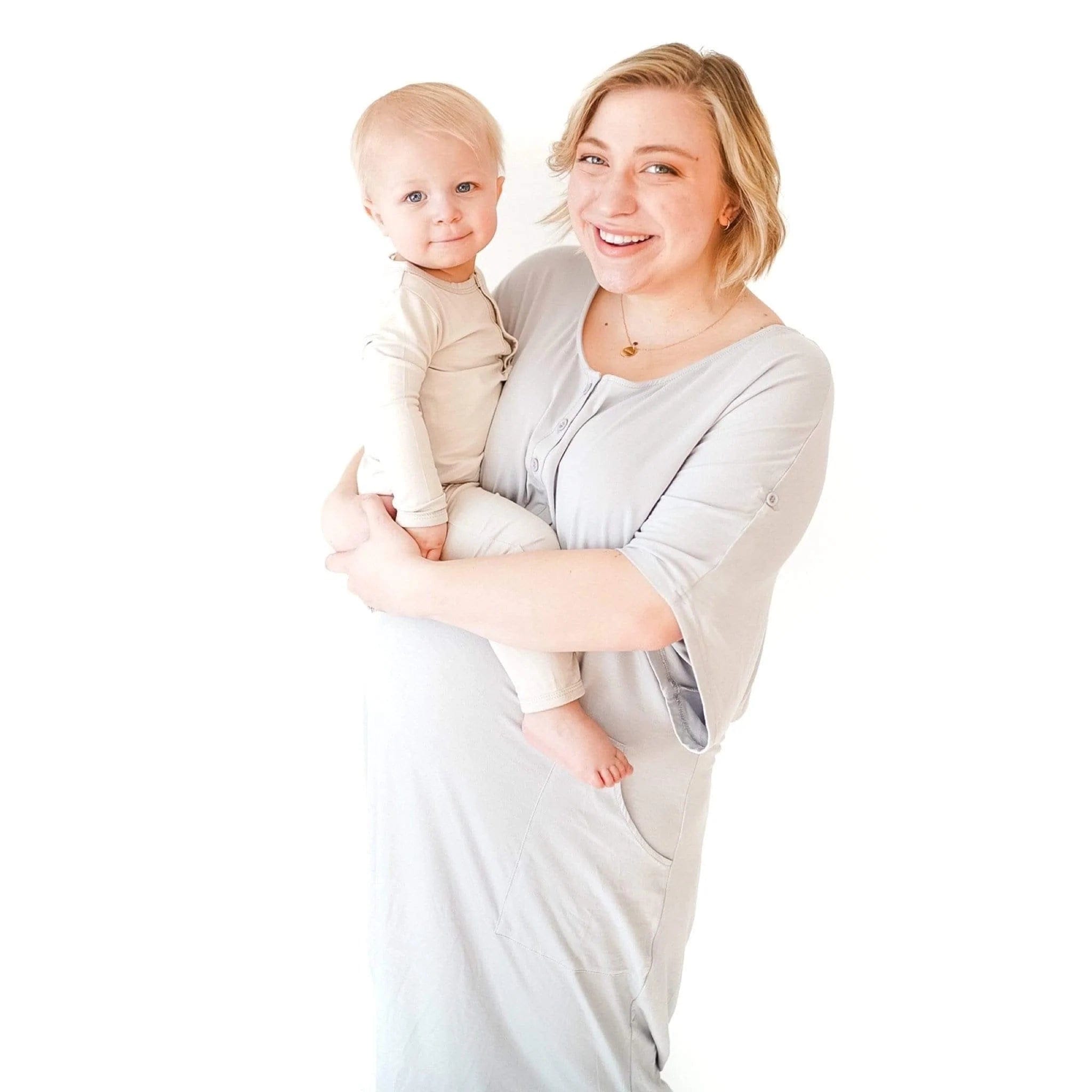 Kyte BABY Women's Lounge Dress Women’s Lounge Dress in Storm