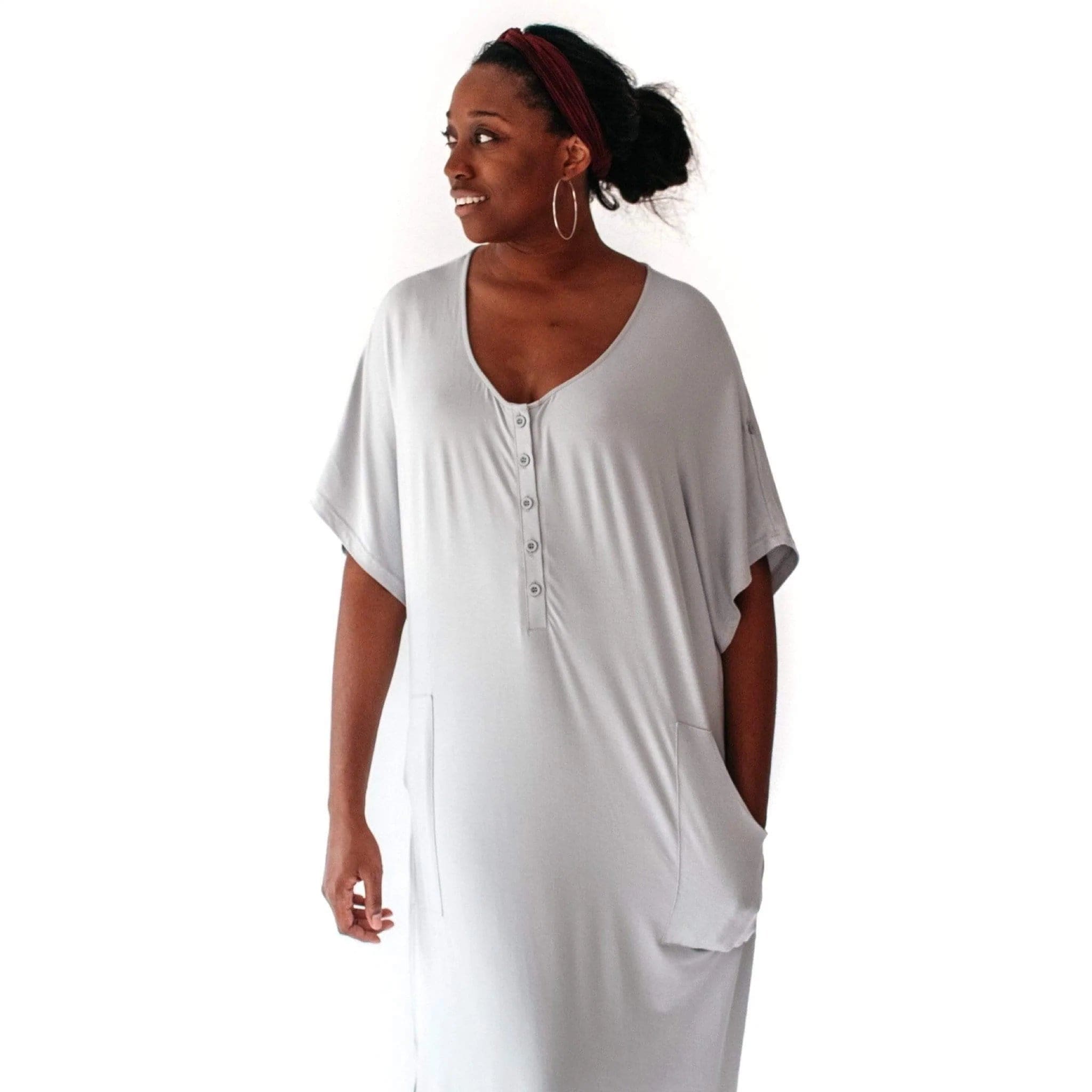 Kyte BABY Women's Lounge Dress Women’s Lounge Dress in Storm