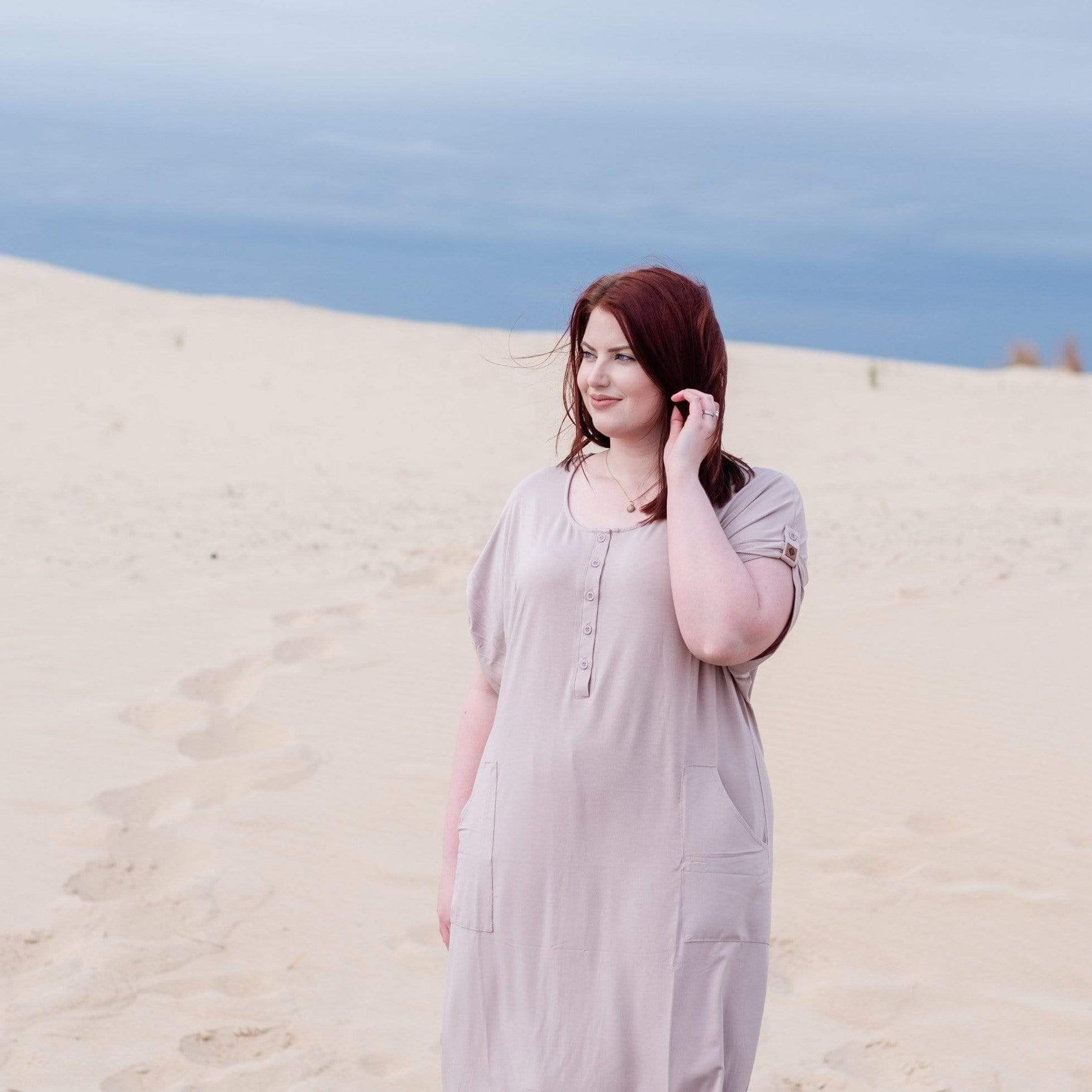 Kyte BABY Women's Lounge Dress Women’s Lounge Dress in Sunset