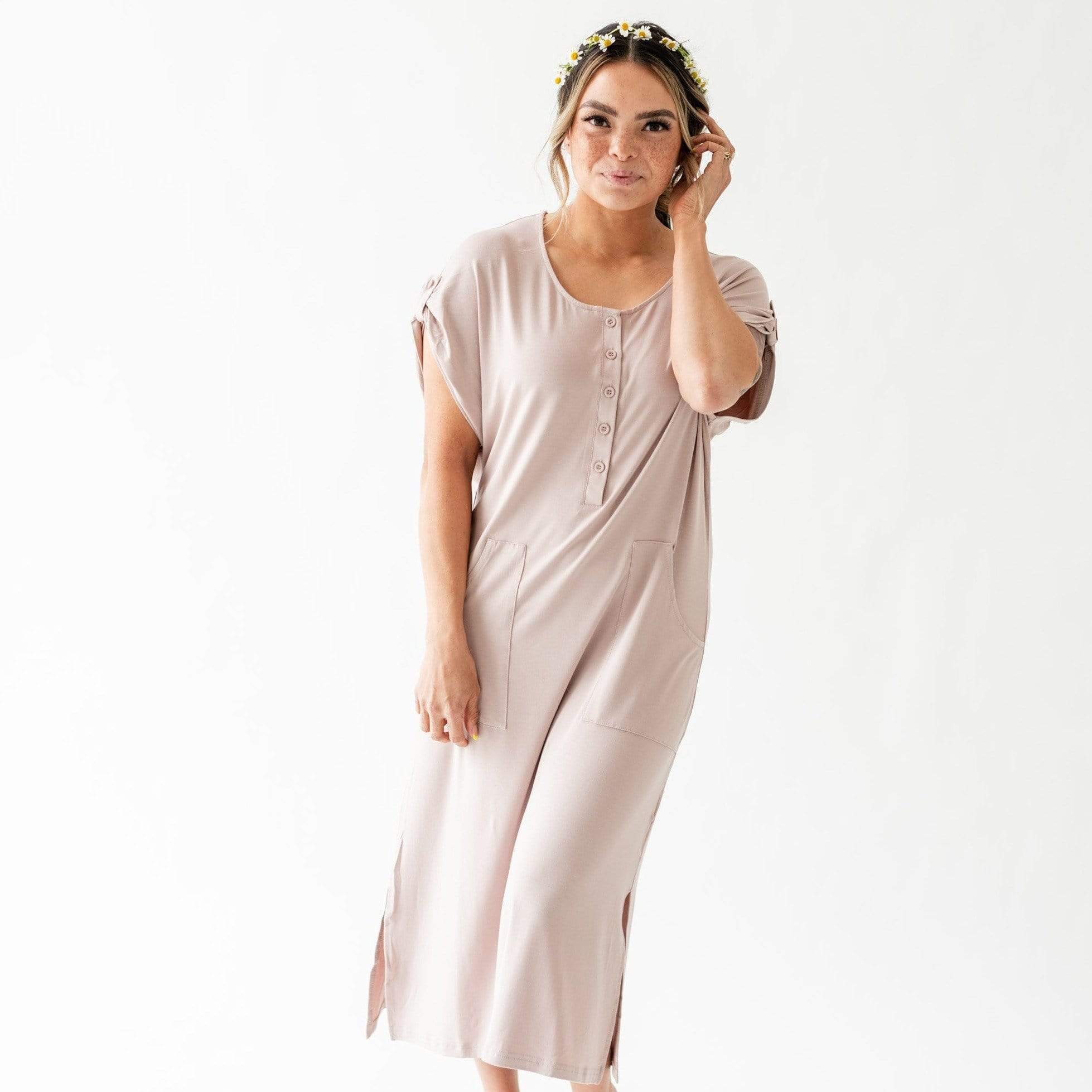 Kyte BABY Women's Lounge Dress Women’s Lounge Dress in Sunset