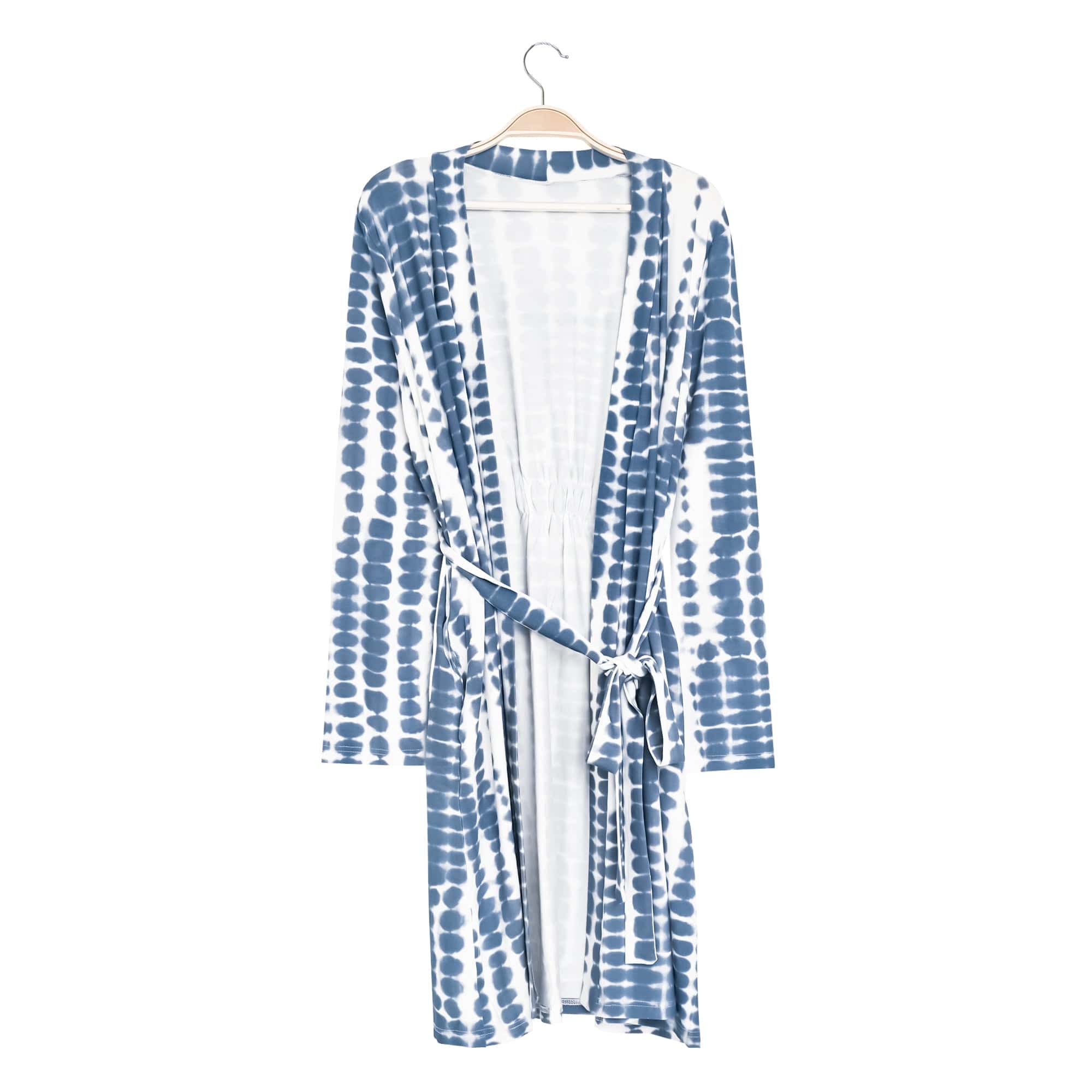 Kyte BABY Women's Lounge Robe Women’s Lounge Robe in Steel Rip Tide