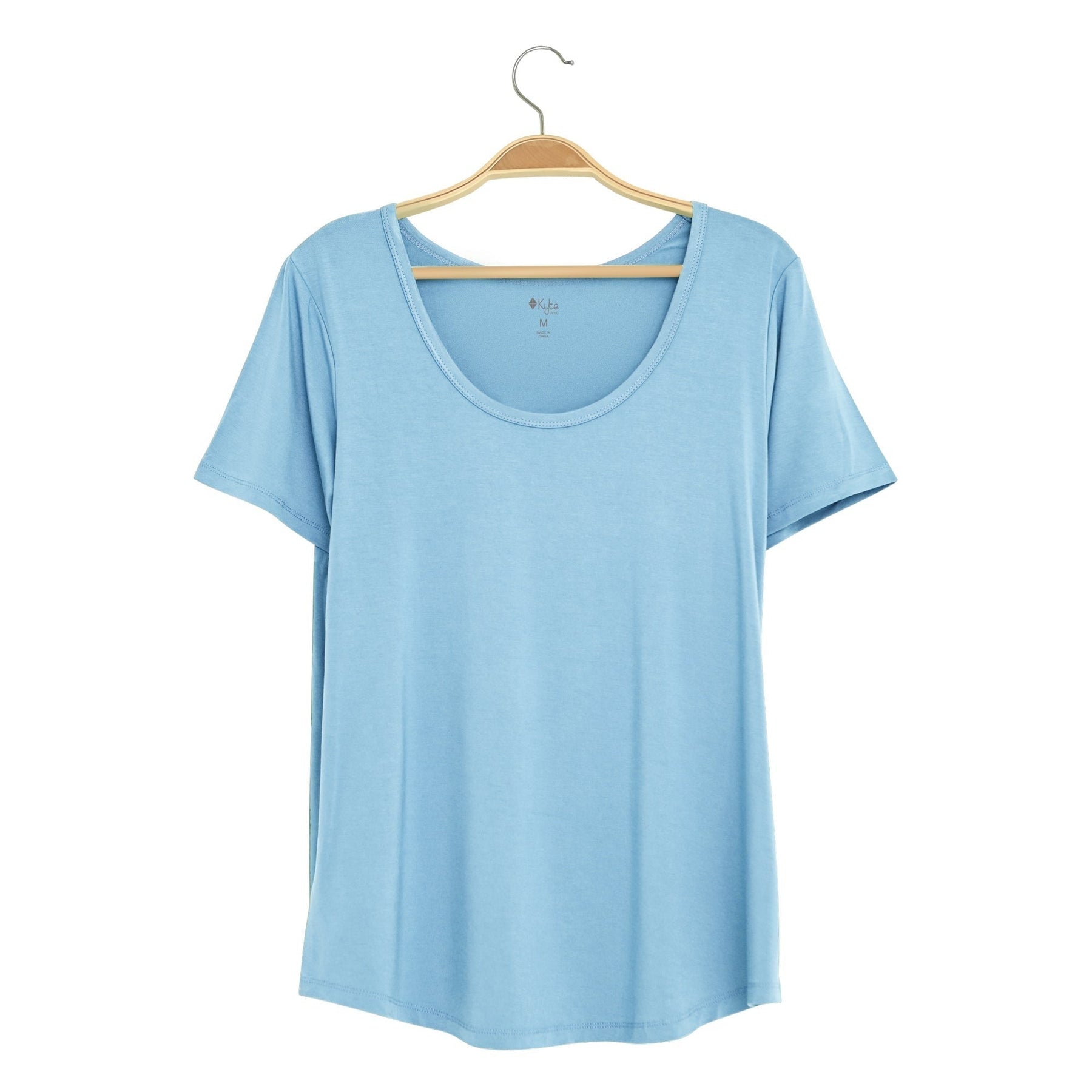 Kyte BABY Women's Scoop Neck Tee Women's Scoop Neck Tee in Stream