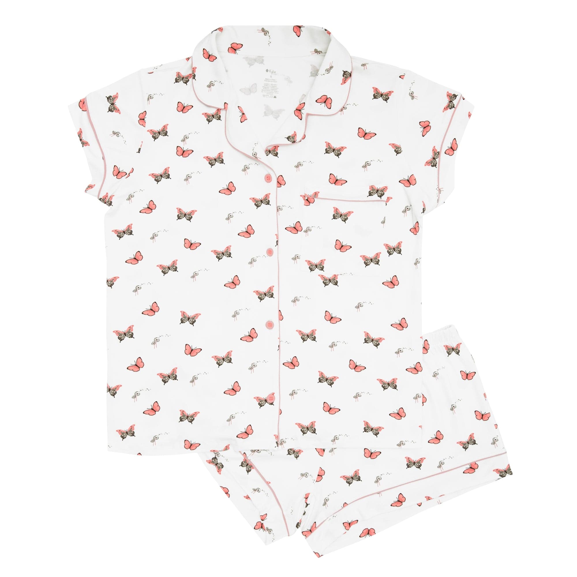 Kyte Baby Women's Short Sleeve Pajama Set in Butterfly