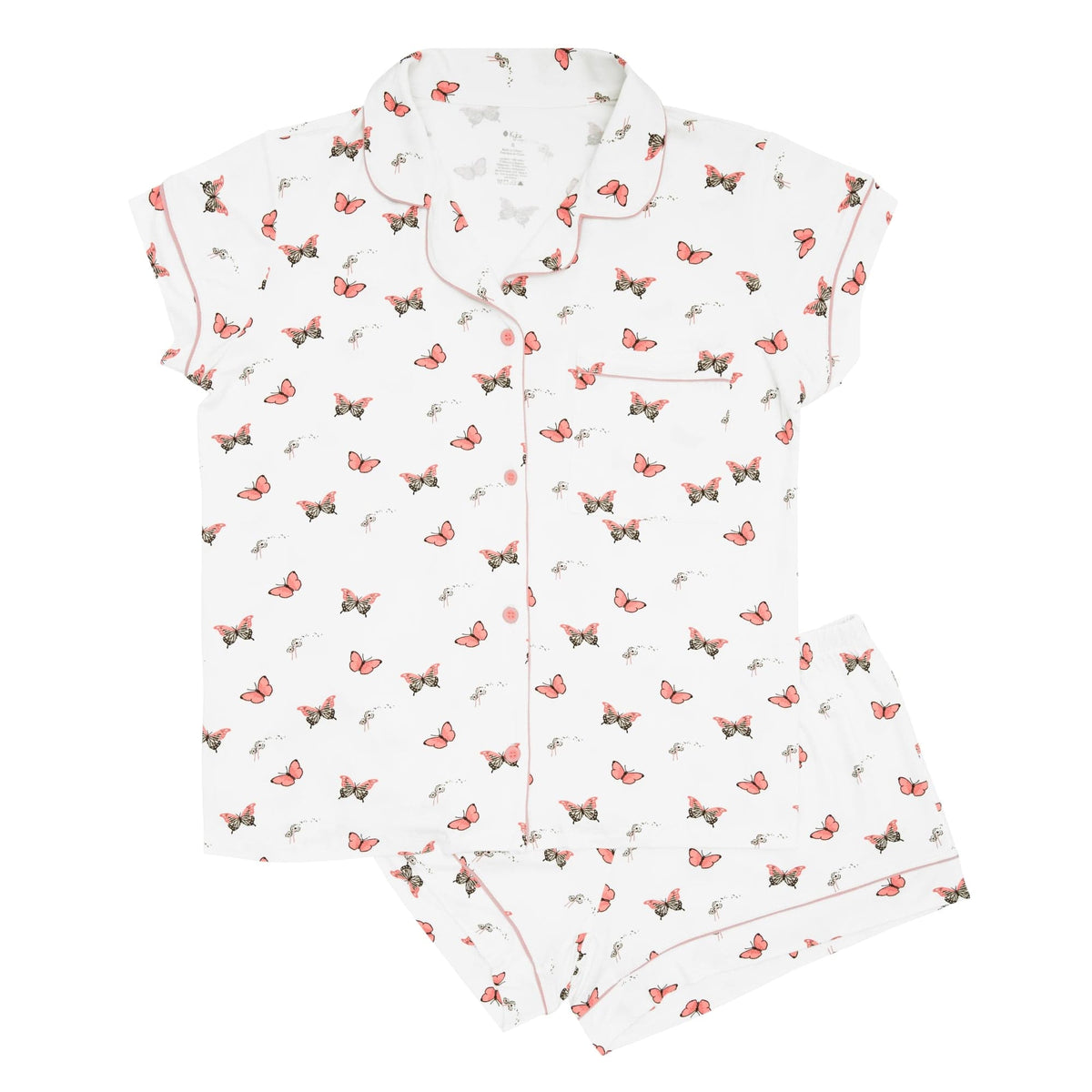 Kyte Baby Women's Short Sleeve Pajama Set in Butterfly