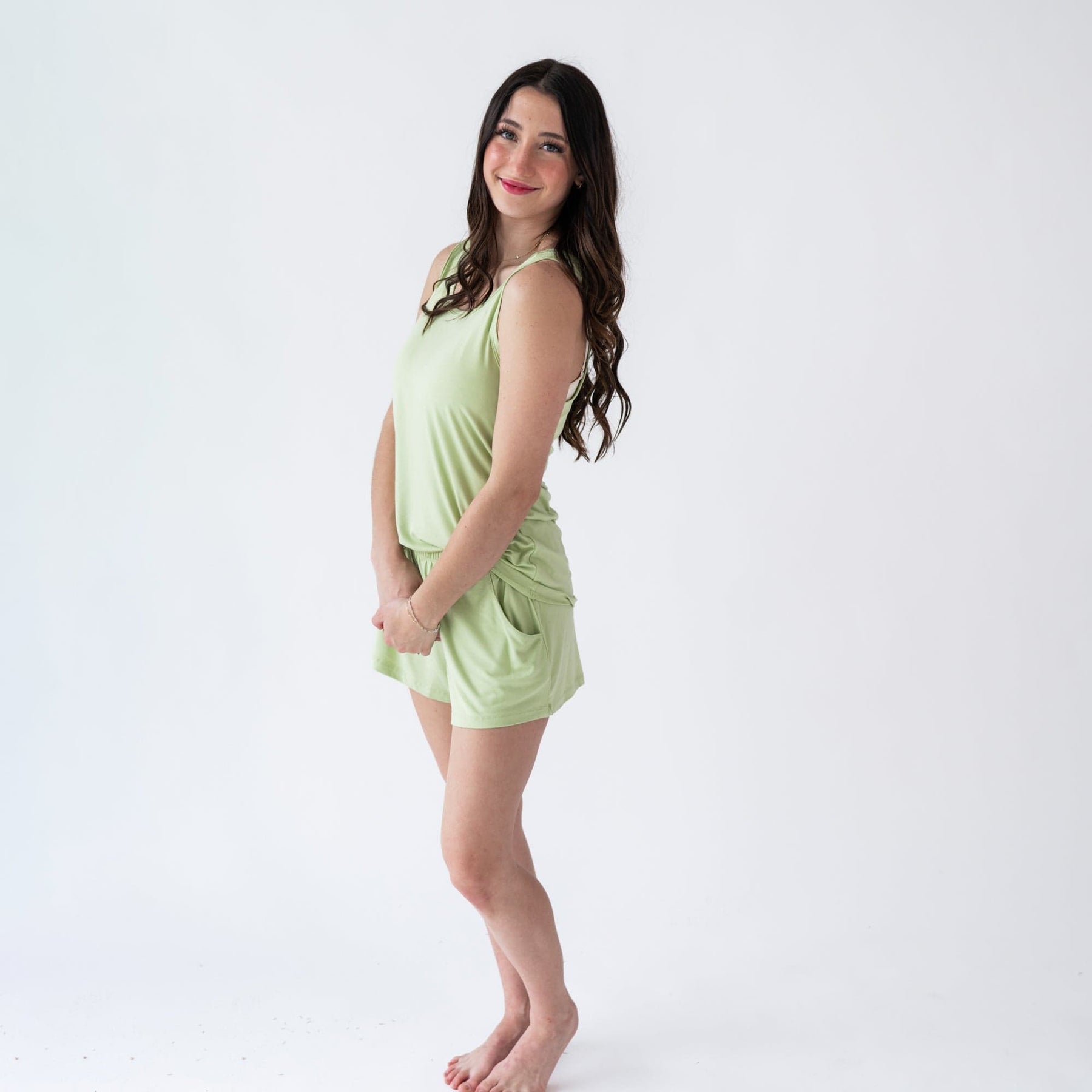 Kyte BABY Women’s Tank Set Women’s Tank Set in Pistachio