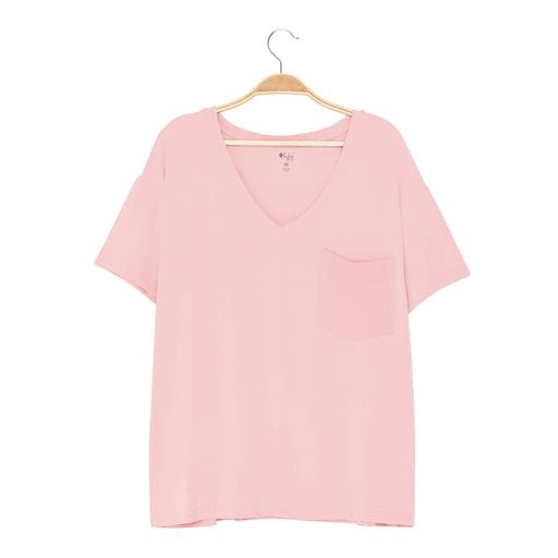 Kyte BABY Women's V-Neck Women’s Relaxed Fit V-Neck in Crepe