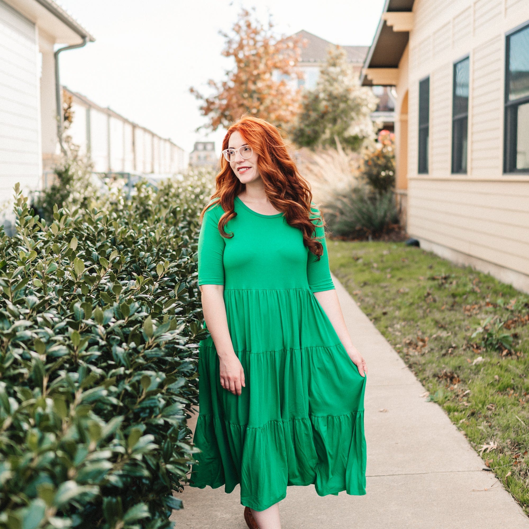 Kyte BABY Womens Tiered Dress Women’s Tiered Dress in Fern