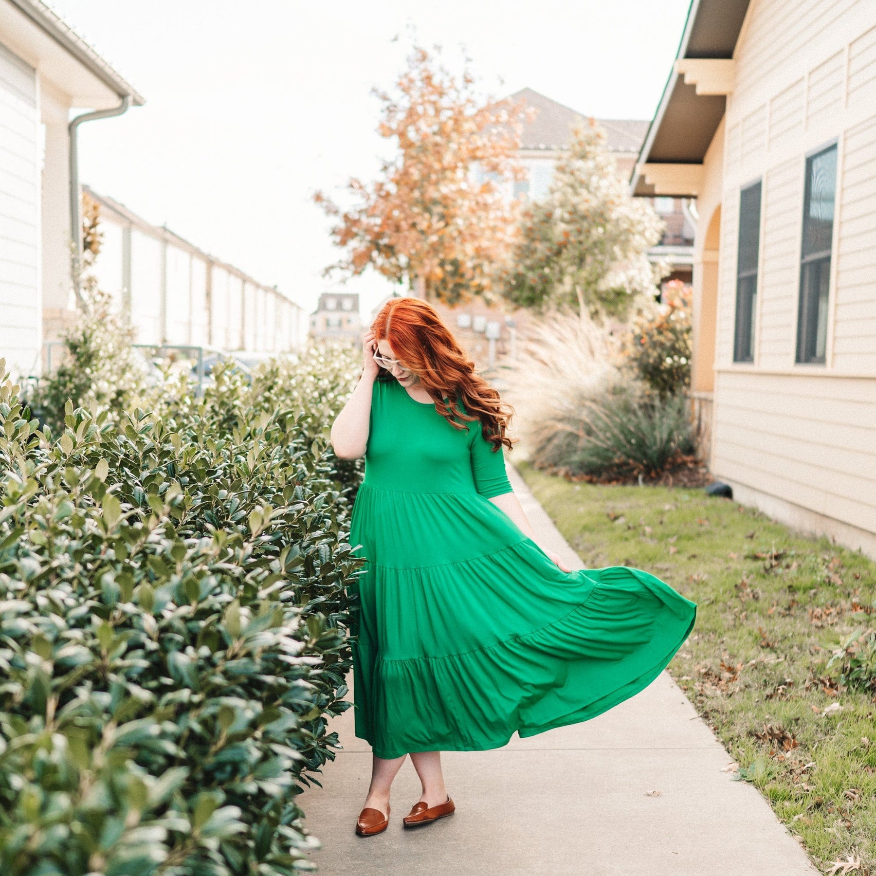 Kyte BABY Womens Tiered Dress Women’s Tiered Dress in Fern