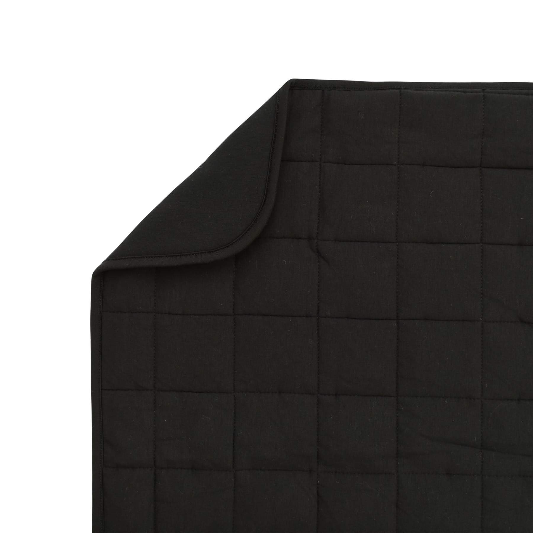 Quilted bamboo Kyte Baby Youth Blanket in Midnight 2.5