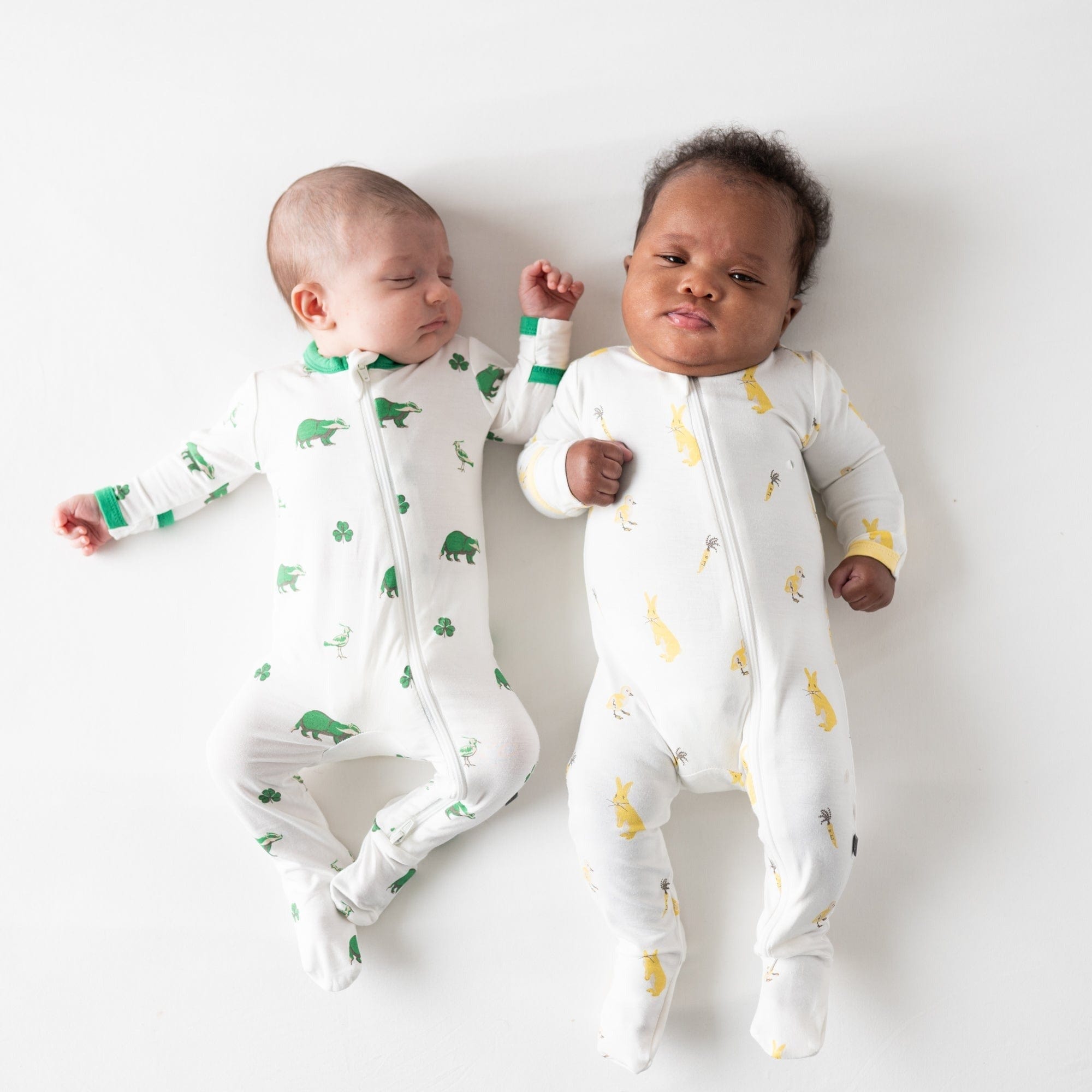 Kyte BABY Zippered Footies Printed Zippered Footie in Irish