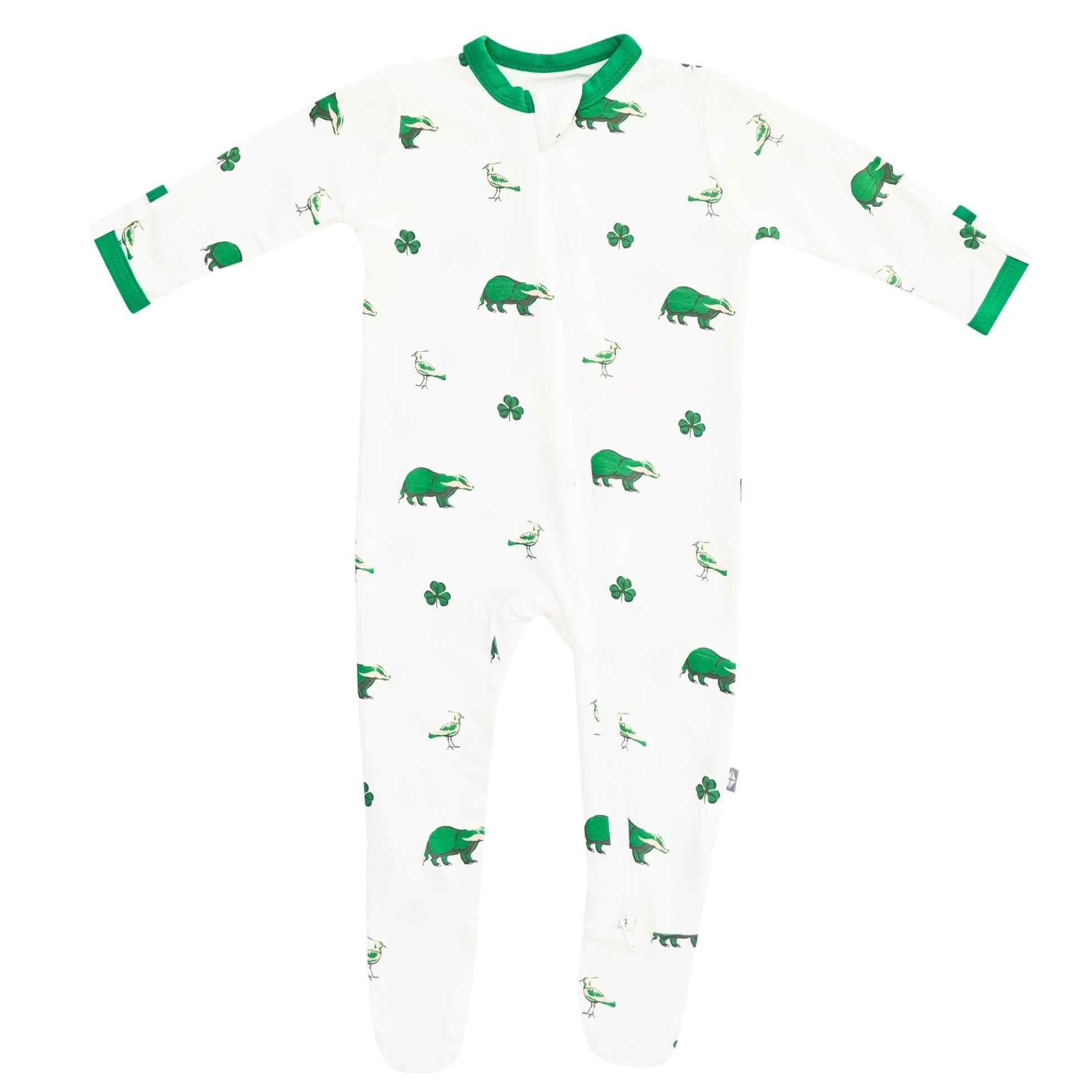 Kyte BABY Zippered Footies Printed Zippered Footie in Irish