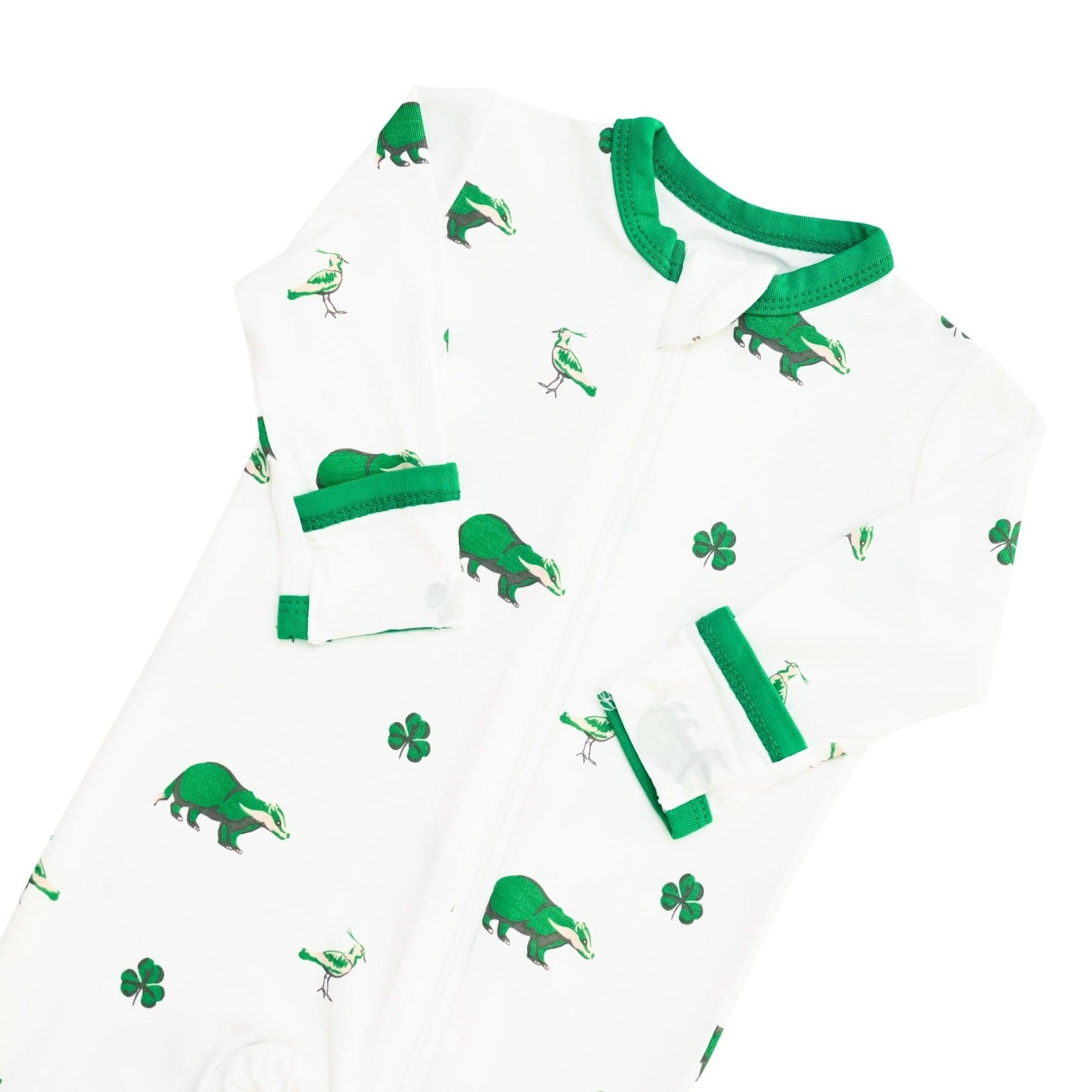 Kyte BABY Zippered Footies Printed Zippered Footie in Irish