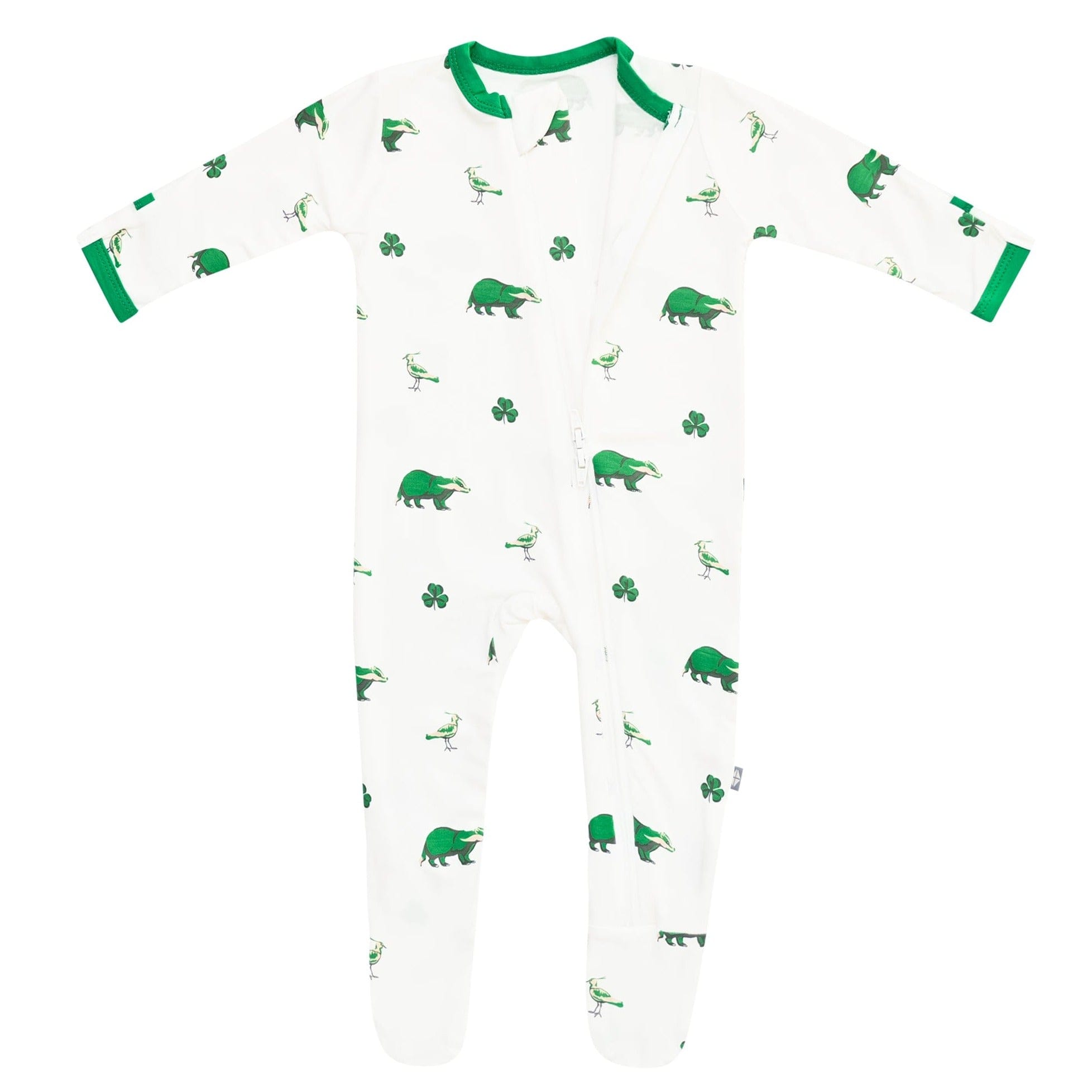 Kyte BABY Zippered Footies Printed Zippered Footie in Irish