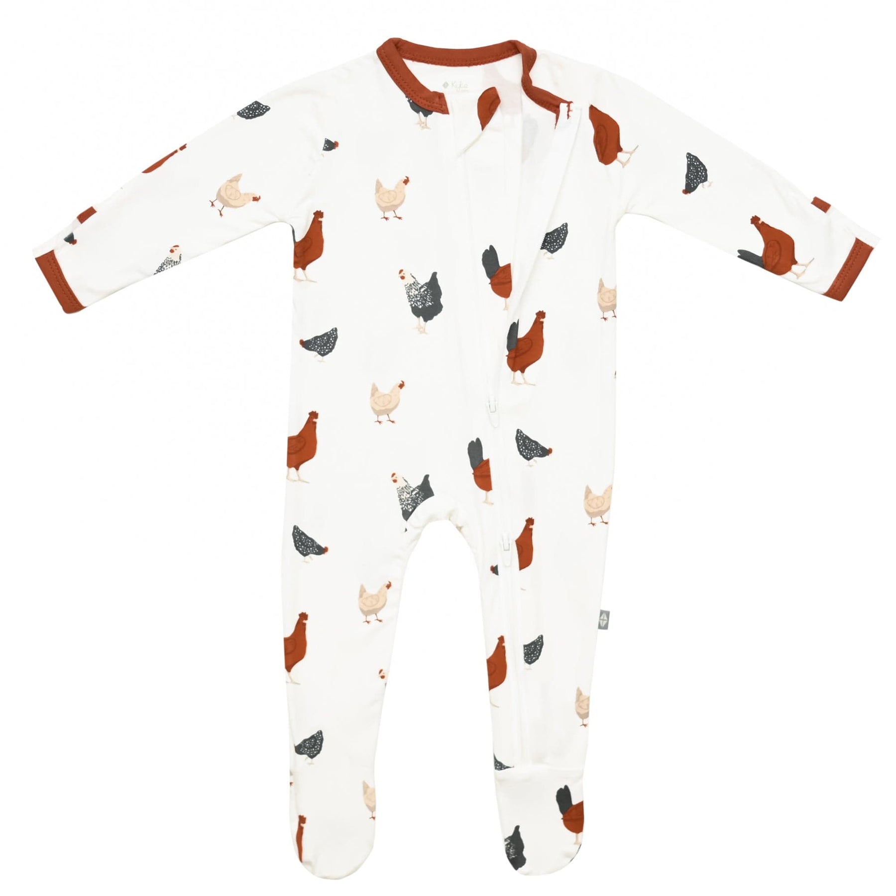 Kyte BABY Zippered Footies Zippered Footie in Chick