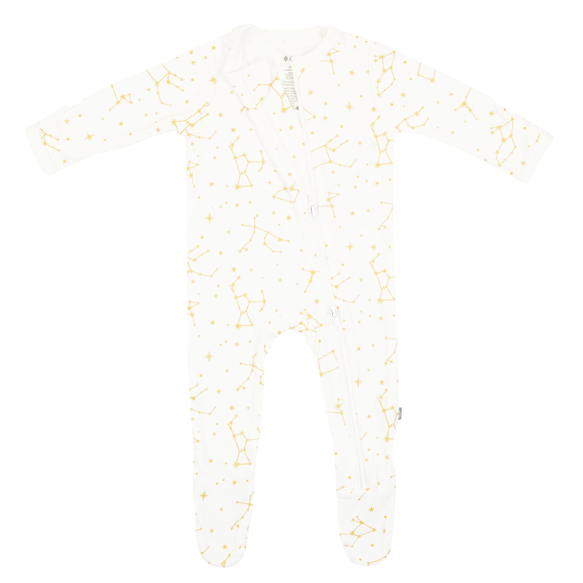 Kyte BABY Zippered Footies Zippered Footie in Cloud Constellations