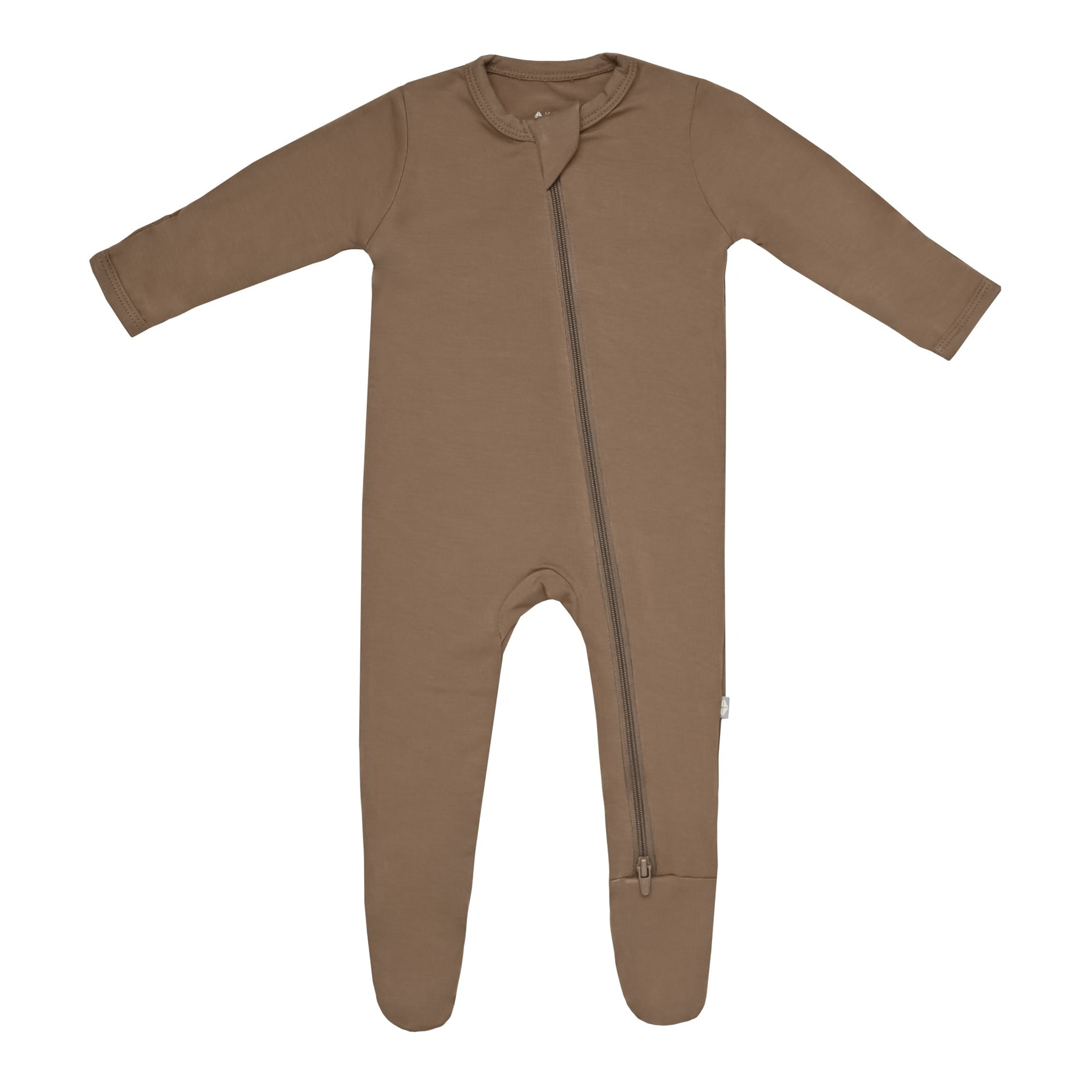 Kyte BABY Zippered Footies Zippered Footie in Coffee