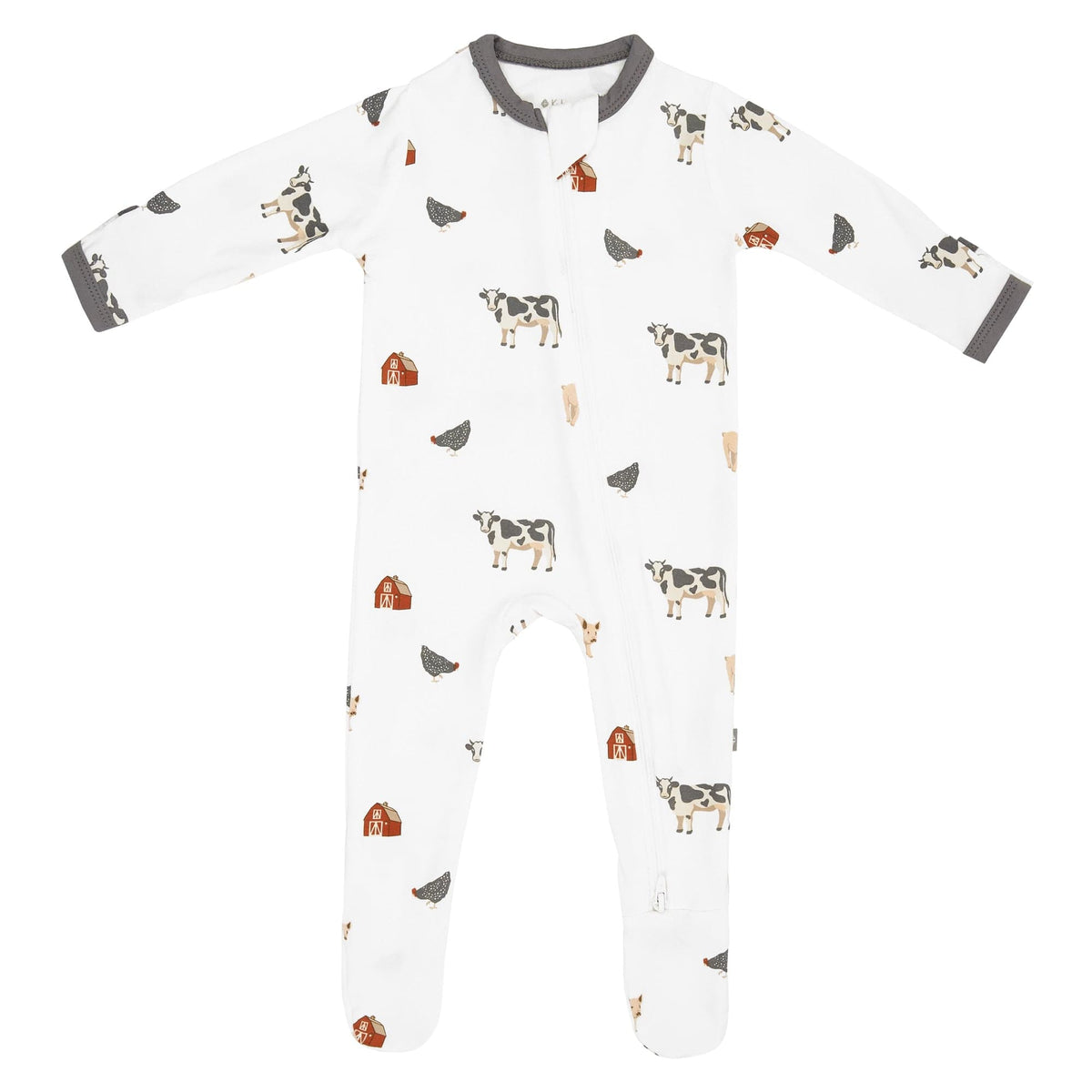 Kyte BABY Zippered Footies Zippered Footie in Farm