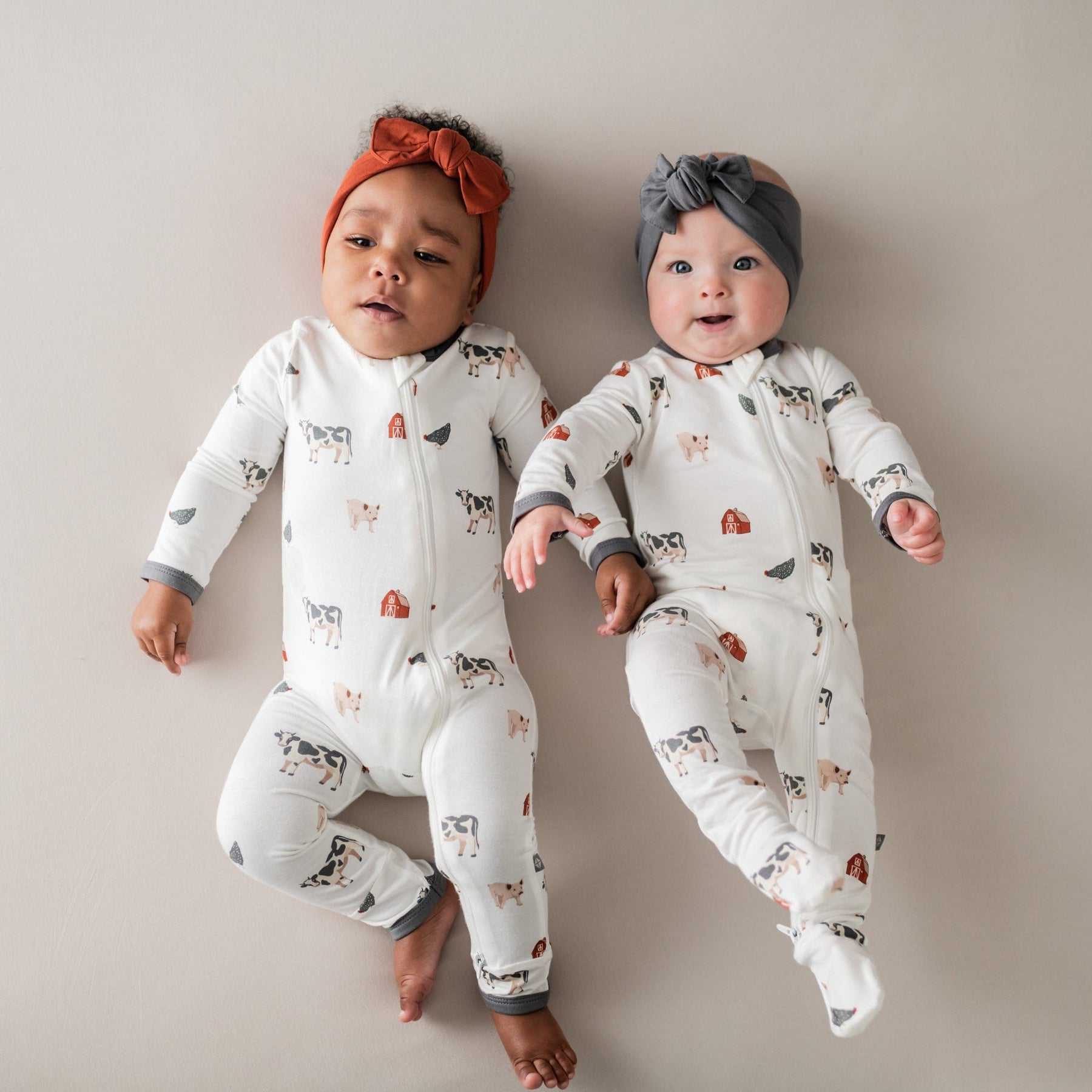 Kyte BABY Zippered Footies Zippered Footie in Farm