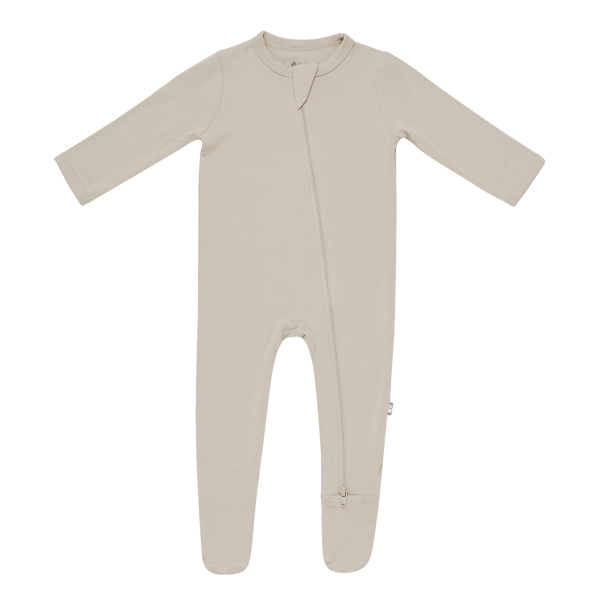 Kyte BABY Zippered Footies Zippered Footie in Khaki