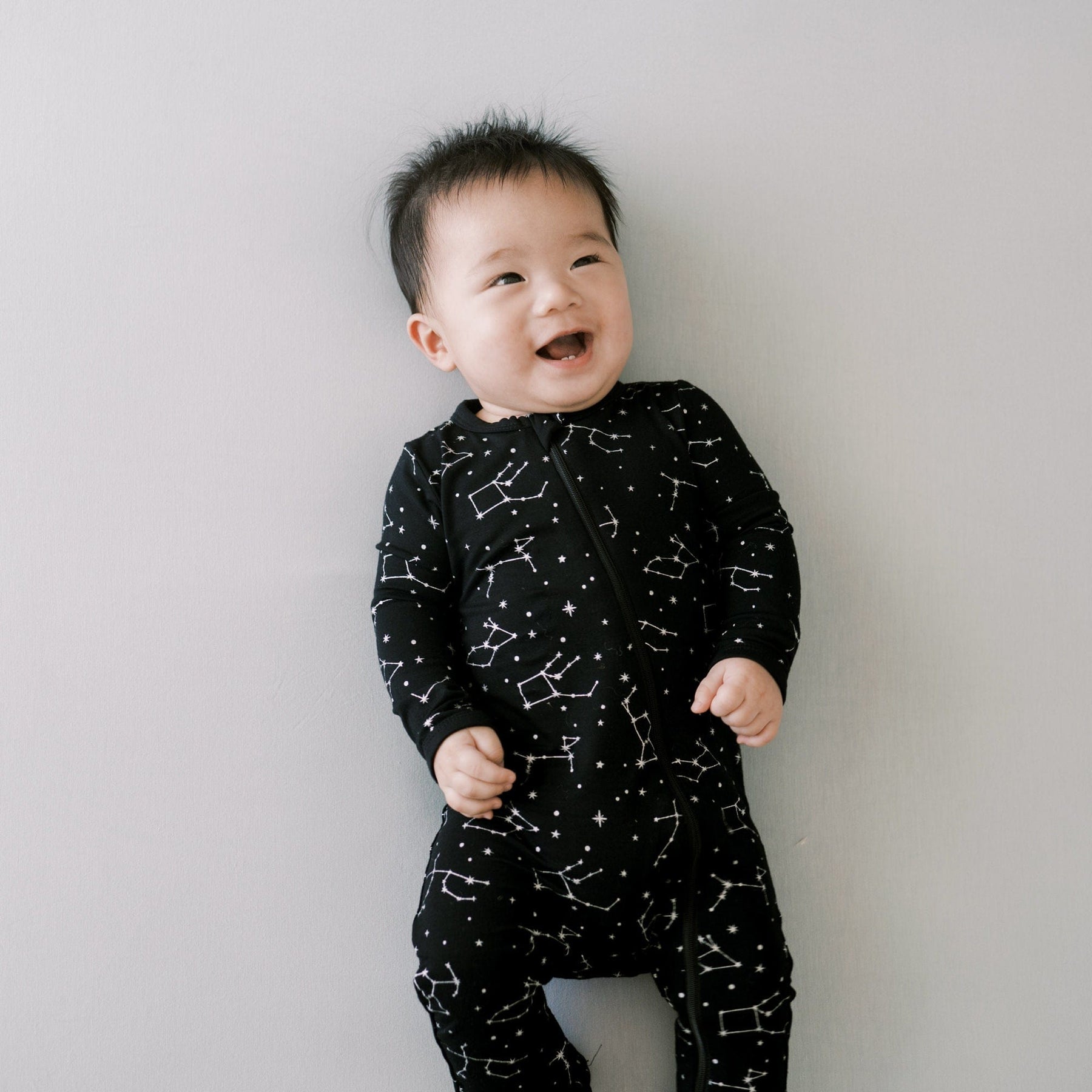 Kyte BABY Zippered Footies Zippered Footie in Midnight Constellations