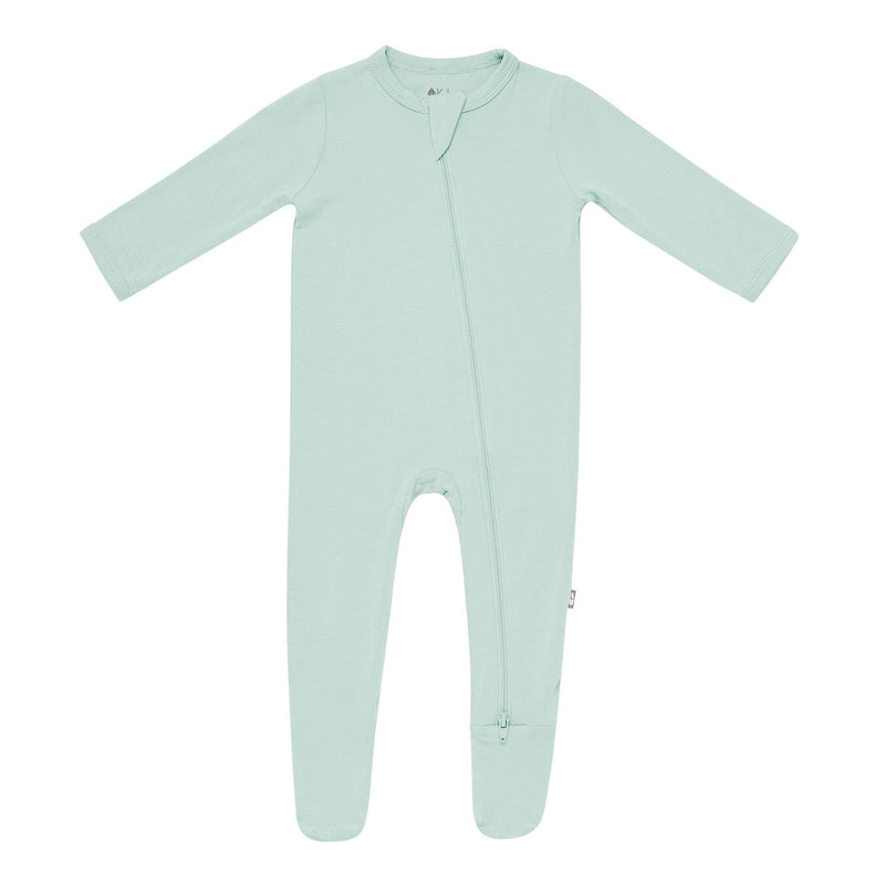 Zippered Footie in Sage | Baby Footie Pajamas | Kyte Baby