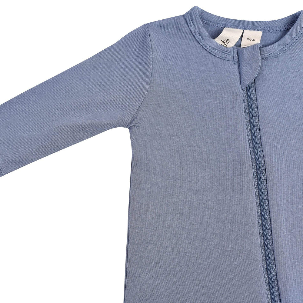 Kyte Zippered Footie, Slate