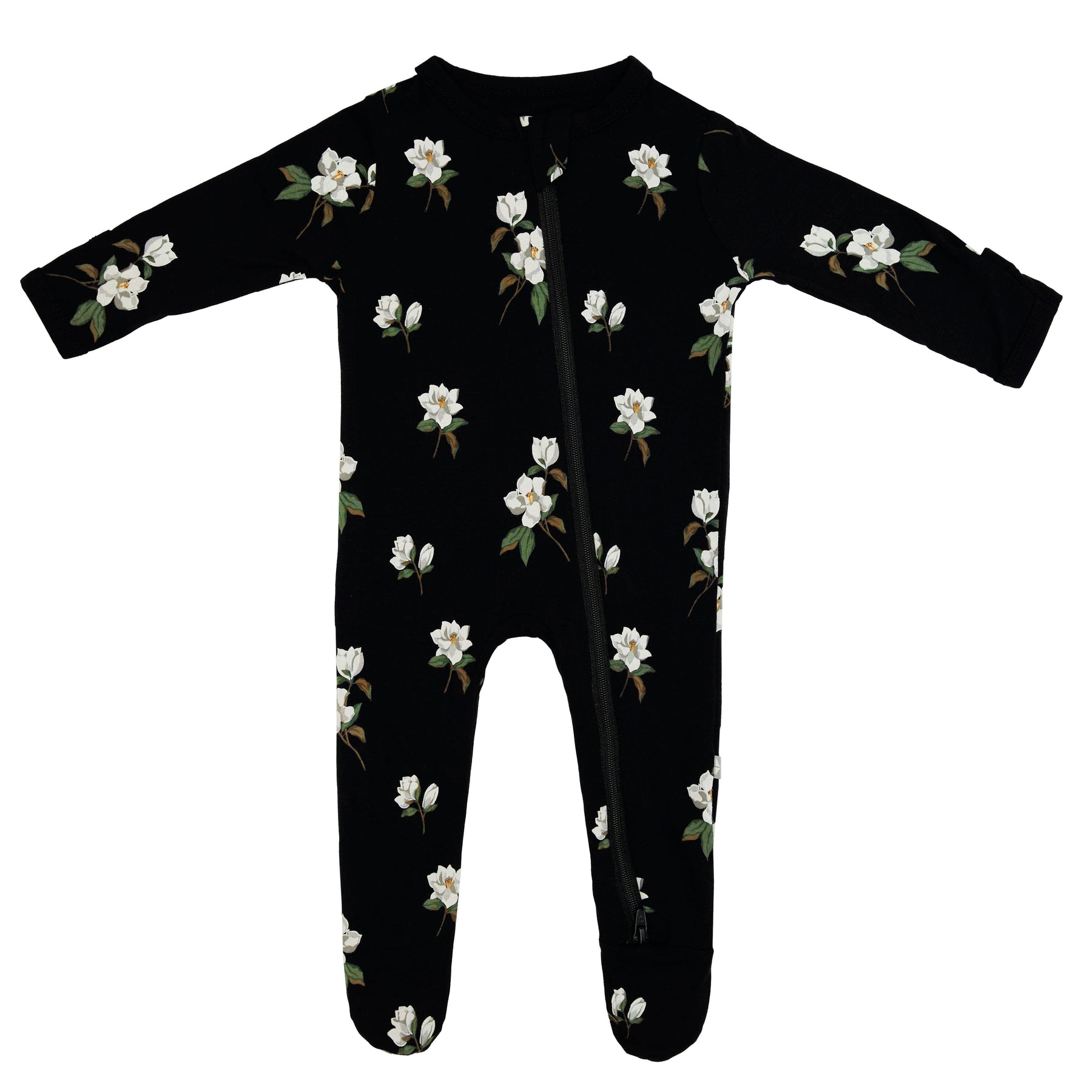 Kyte BABY Zippered Footies Zippered Footie in Small Midnight Magnolia