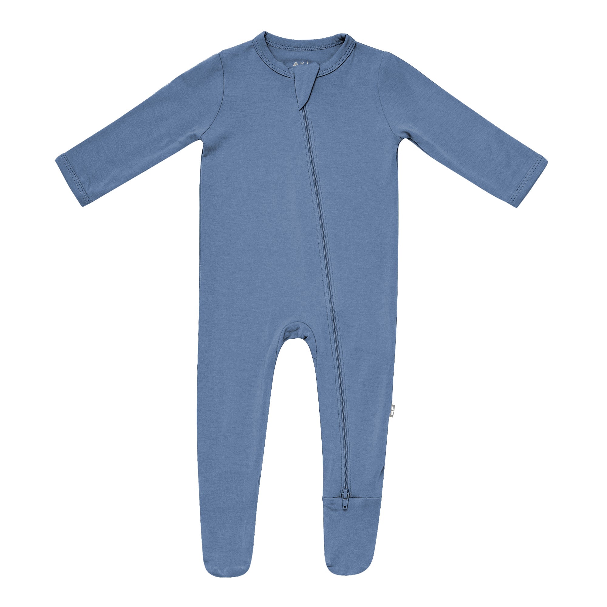 Kyte BABY Zippered Footies Zippered Footie in Steel