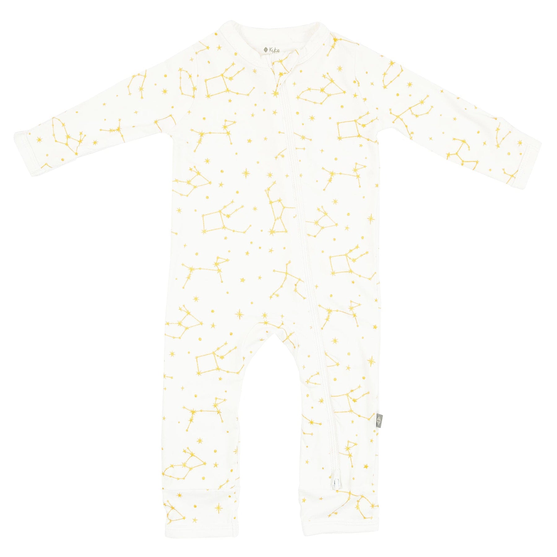 Kyte BABY Zippered Rompers Zippered Romper in Cloud Constellations