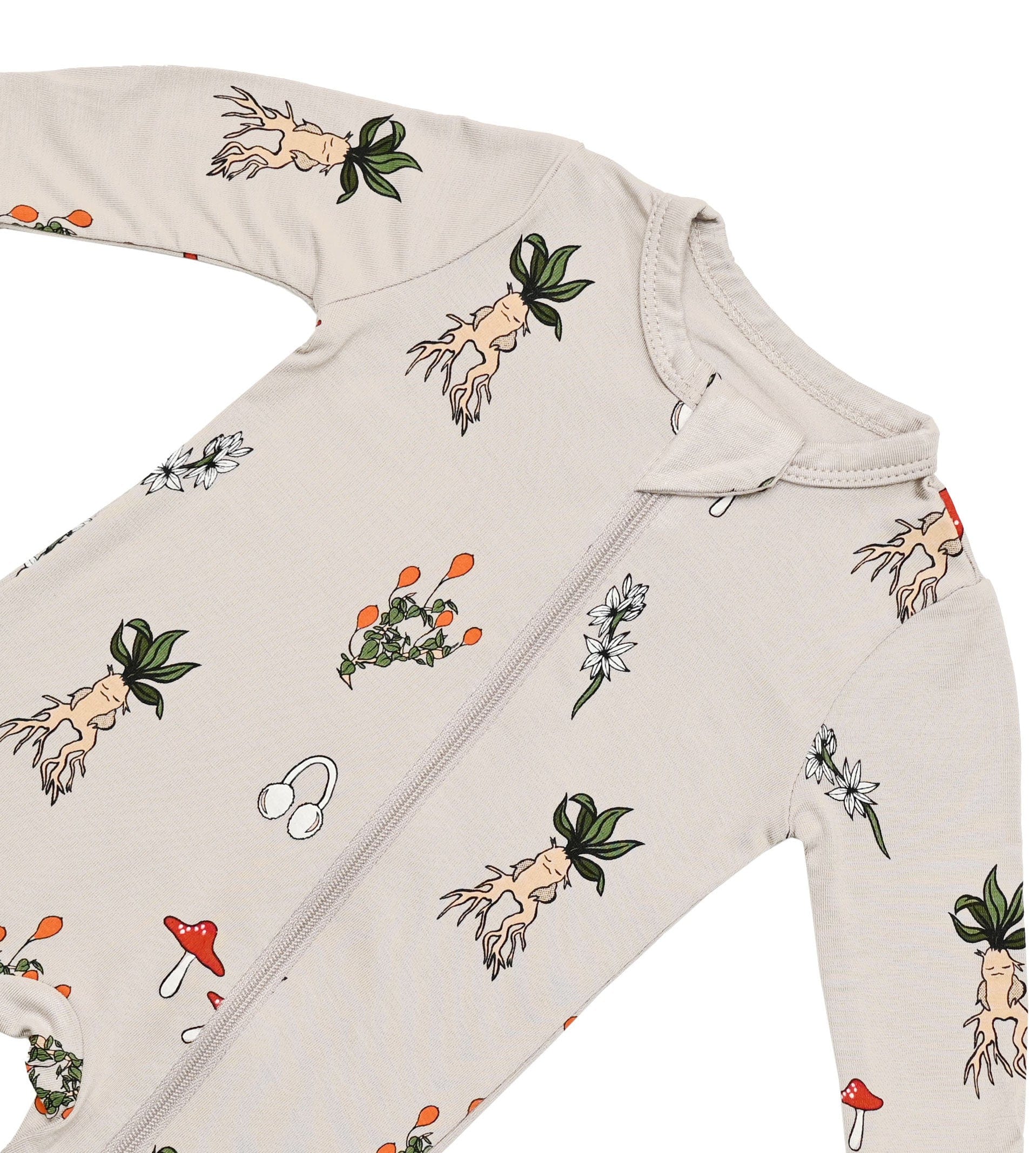 Kyte BABY Zippered Rompers Zippered Romper in Herbology