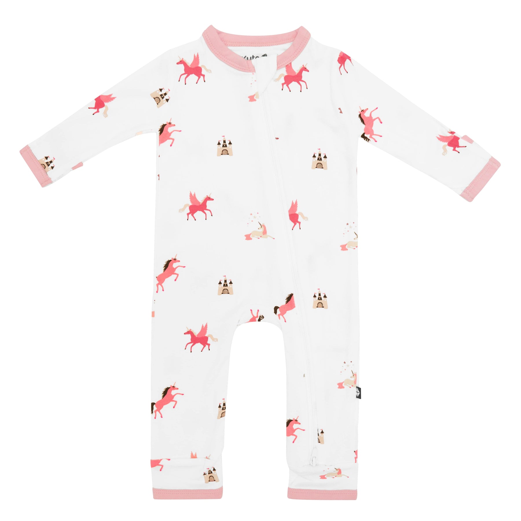 Kyte Baby Zippered Rompers Zippered Romper in Unicorn