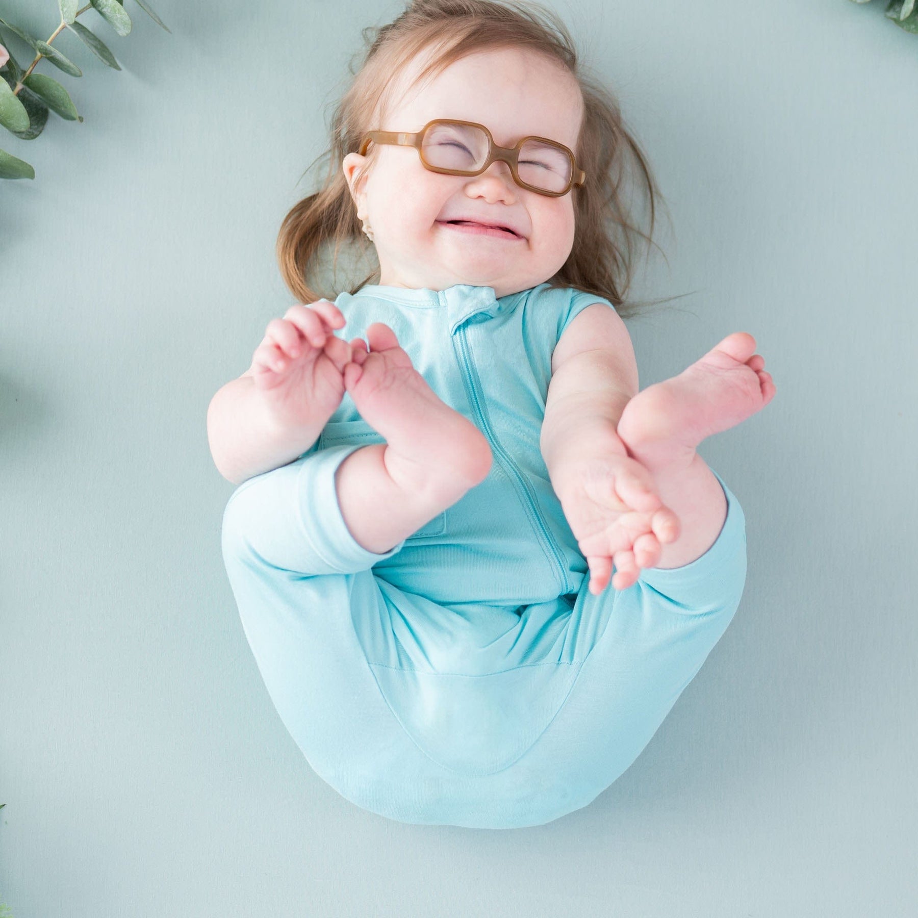 Kyte BABY Zippered Sleeveless Romper Zippered Sleeveless Romper in Robin